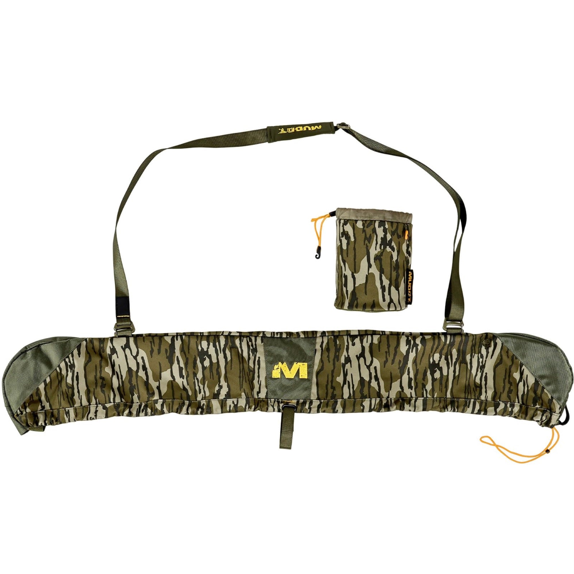 Muddy Outdoors Bow Sling - Durable Reliable Adjustable Silent Hunting Outdoor Batwing Construction Pack With Magnetic Closure Bino Harness & Front Zipper Pocket