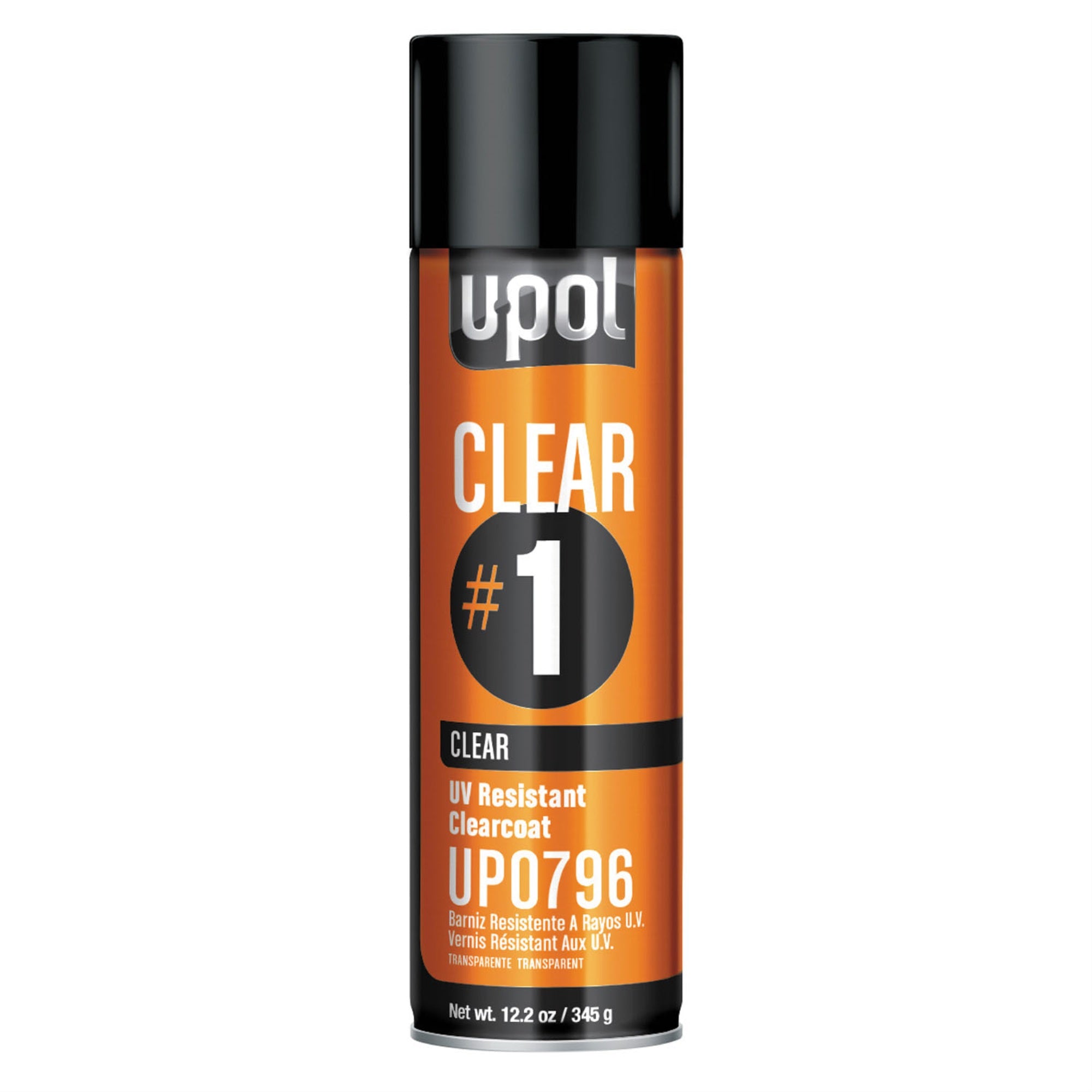 U-POL Premium Aerosols: Clear #1, High Gloss Clearcoat, 15oz