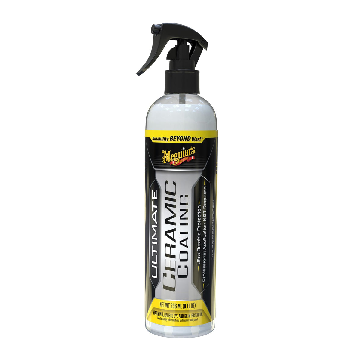 Meguiar'S Ultimate Ceramic Coating - Ultra-Durable Cutting-Edge Ceramic Protection With Excellent Water Beading While Also Increasing Gloss, Slickness, And Concealing Minor Paint Defects - 8Oz Spray