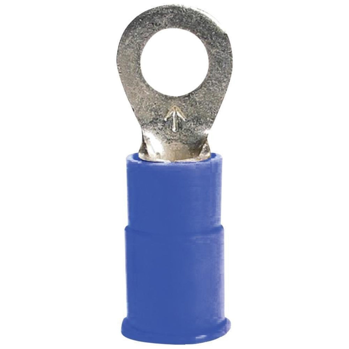 Install Bay Vinyl Terminal Ring Connector 16/14 Gauge 3/8 Inch, Blue - Bvrt38, 100 Pack