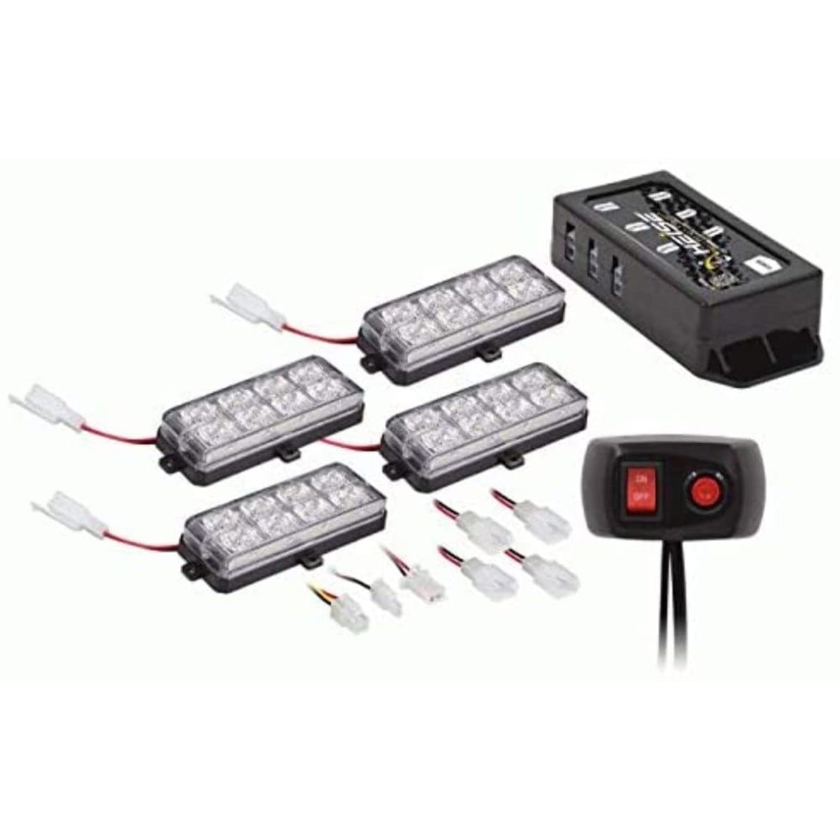Heise - Grille Strobe Kit - White - Municipality Series (He-Mustr-Grw)