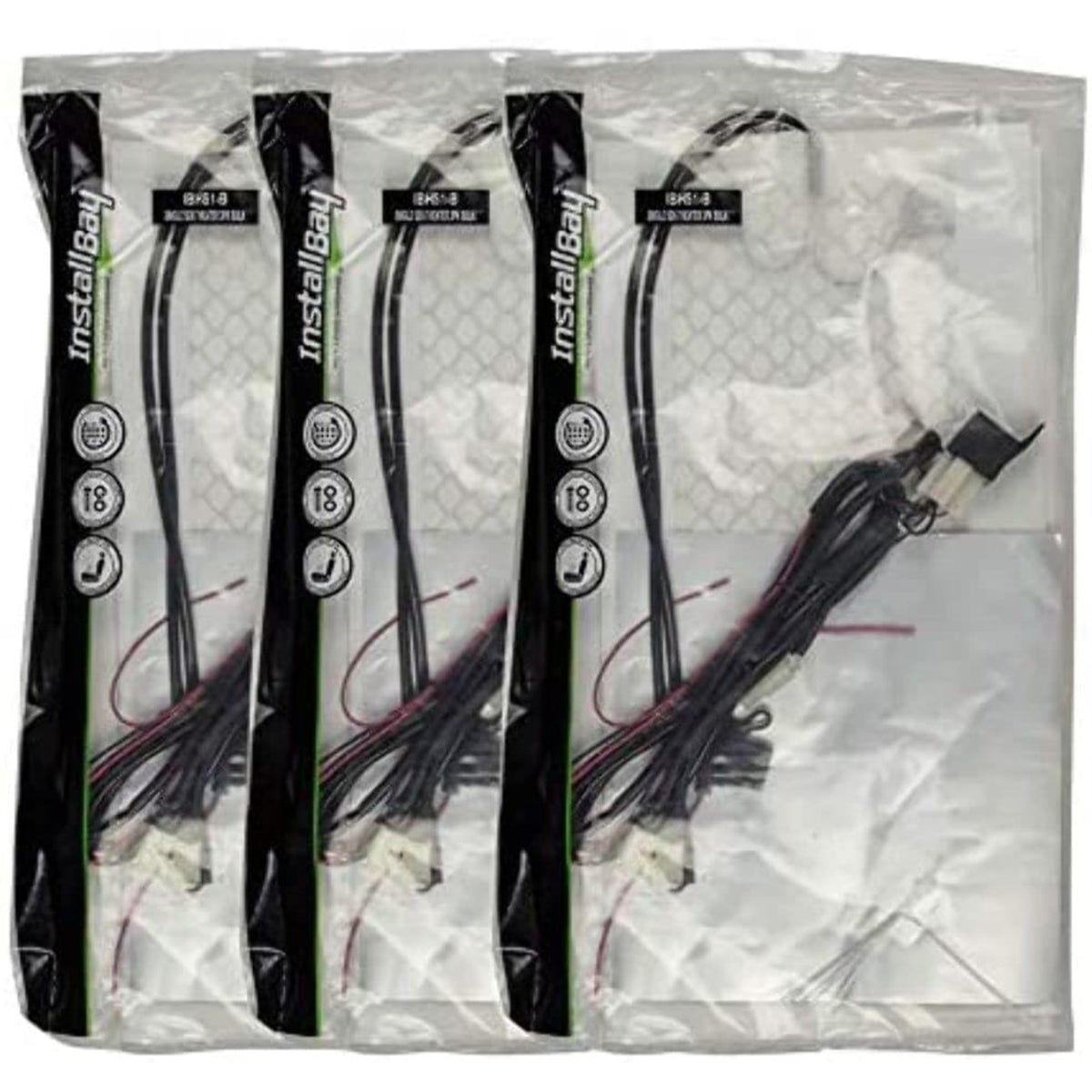 Installbay By Metra Ibhs1B Single Seat Heater With Illuminated 3-Position Switch (3-Pack)