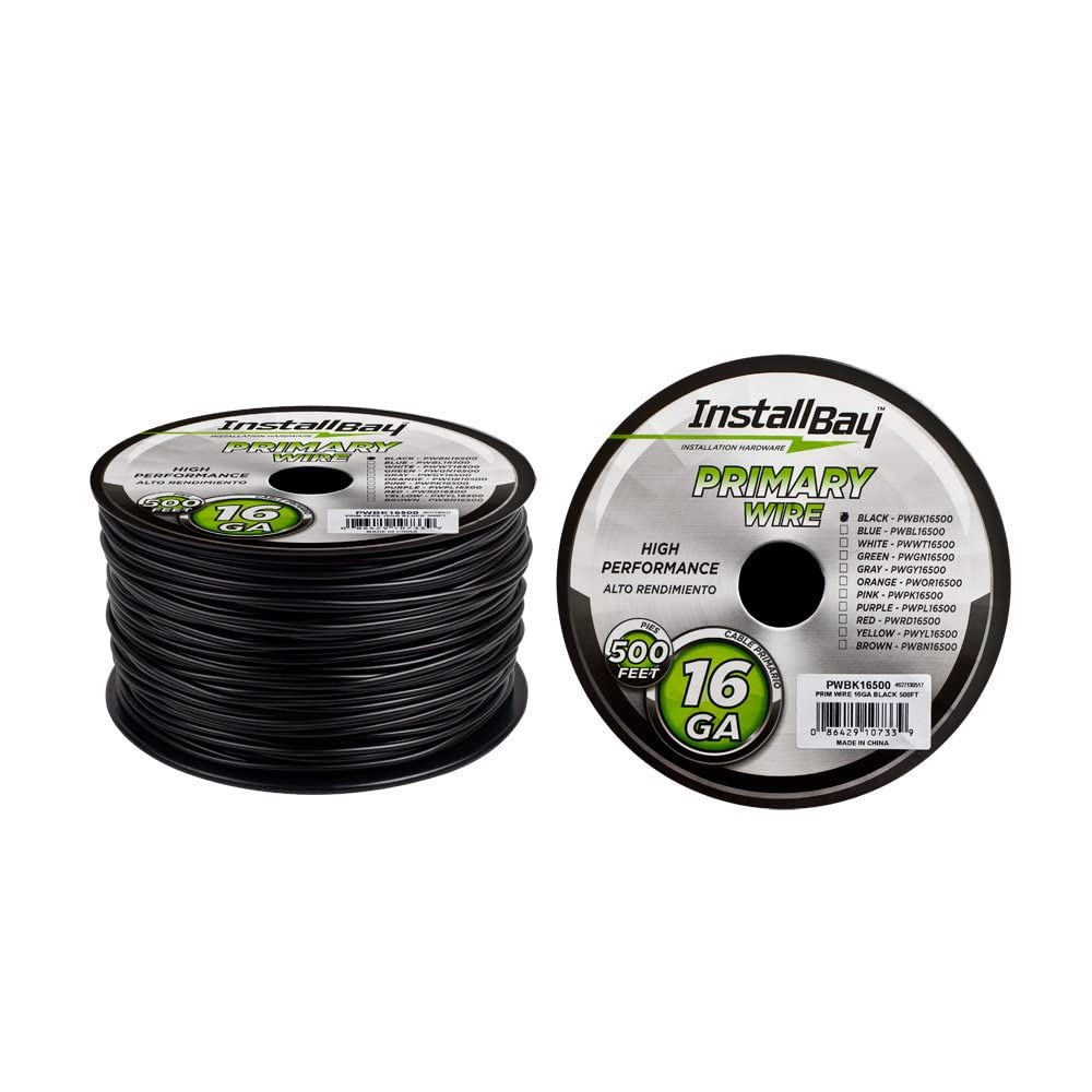 Primary Wire 16 Gauge Black Coil Of 500 Feet
