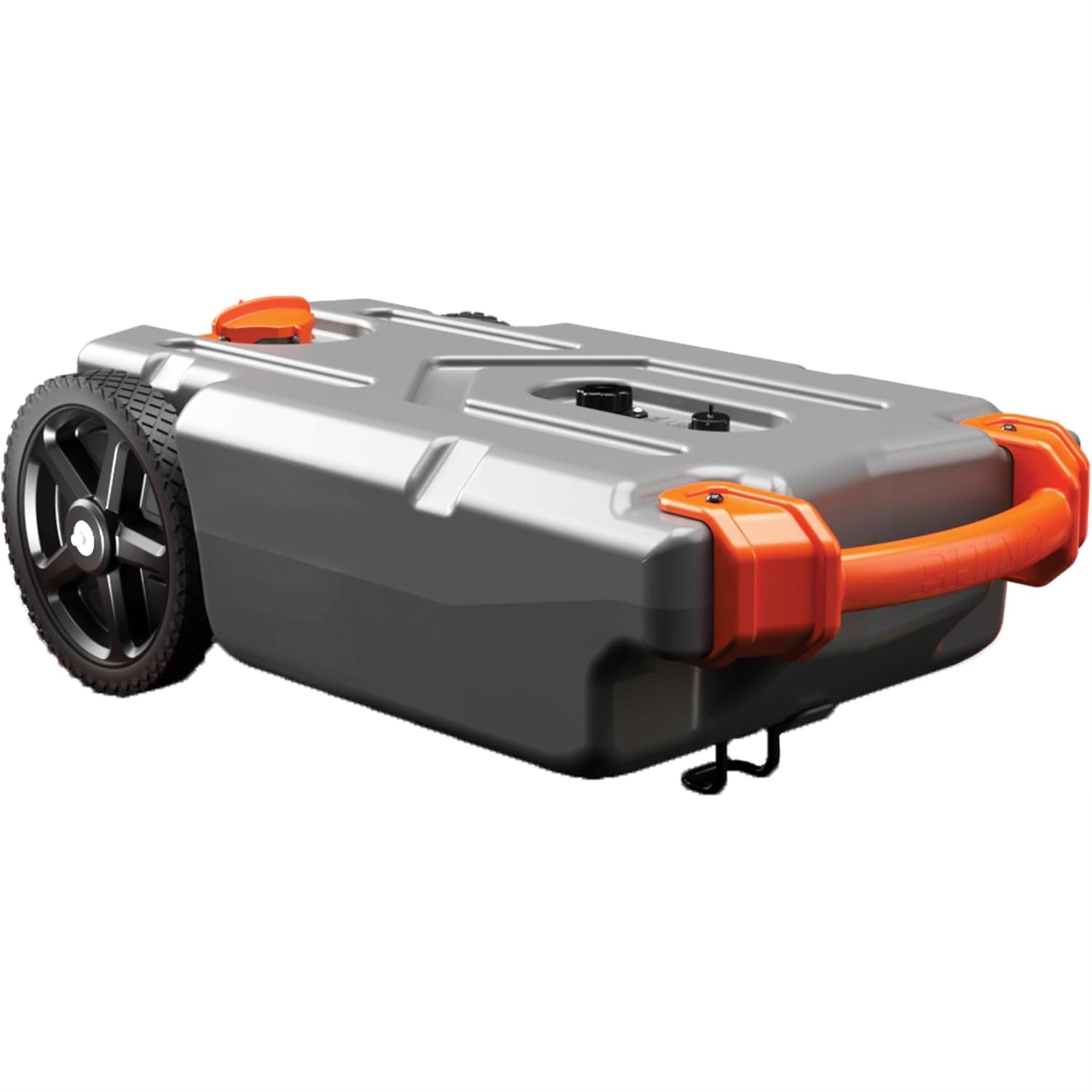 Camco  21-Gallon Portable Camper / Rv Tote Tank - Features Large Heavy-Duty No-Flat Wheels & Low Drain Hole - Includes Removable Steel Tow Adapter, 3 Rv Sewer Hose & More Rv Accessories (39002)