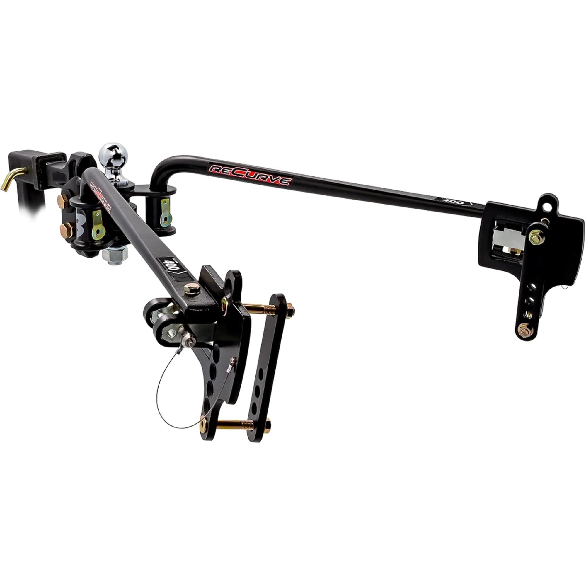 Camco Eaz-Lift Recurve R3 400Lb Weight Distribution Hitch | Features 600Lb Max Tongue Weight Rating, 2-5/16-Inch Ball Has A 15,000Lb Max Rating, And Adjustable Sway Control | (48750)