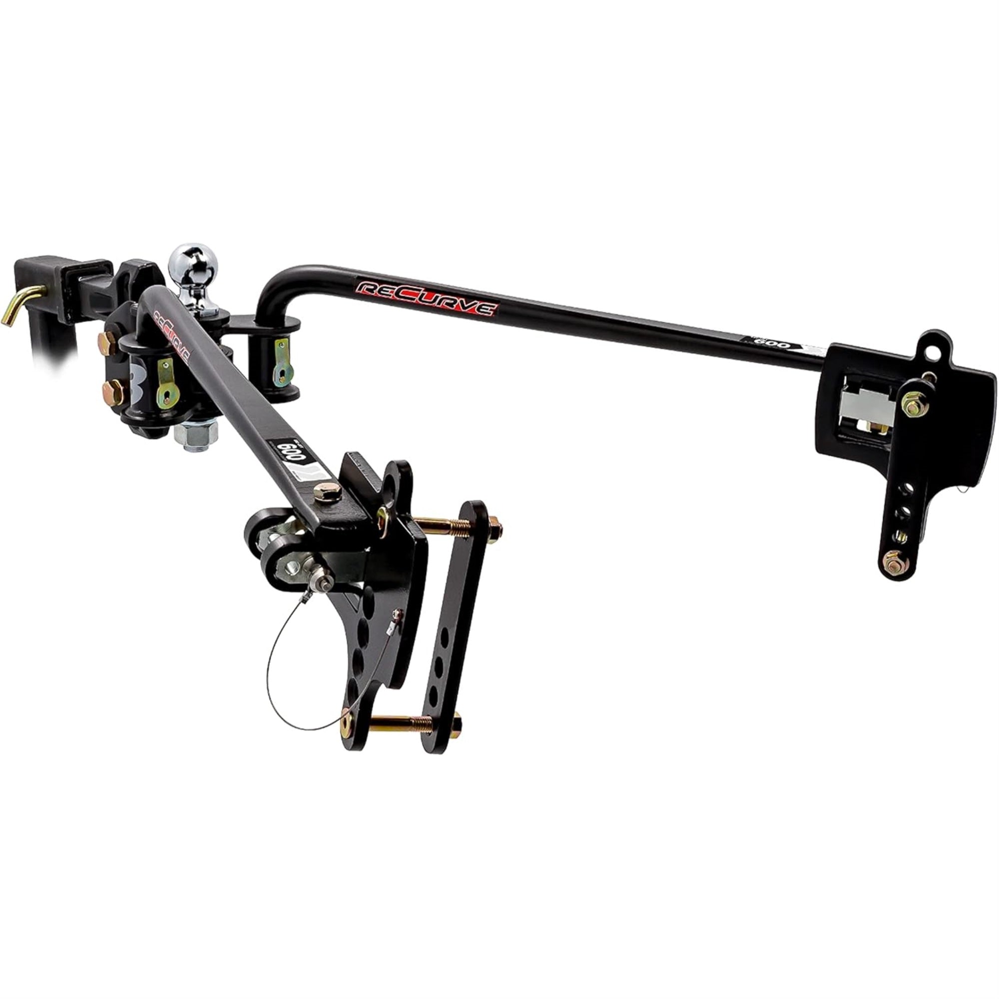 Camco Eaz-Lift Recurve R3 600Lb Weight Distribution Hitch | Features 800Lb Max Tongue Weight Rating, 2-5/16-Inch Ball Has A 15,000Lb Max Rating, And Adjustable Sway Control | (48751)