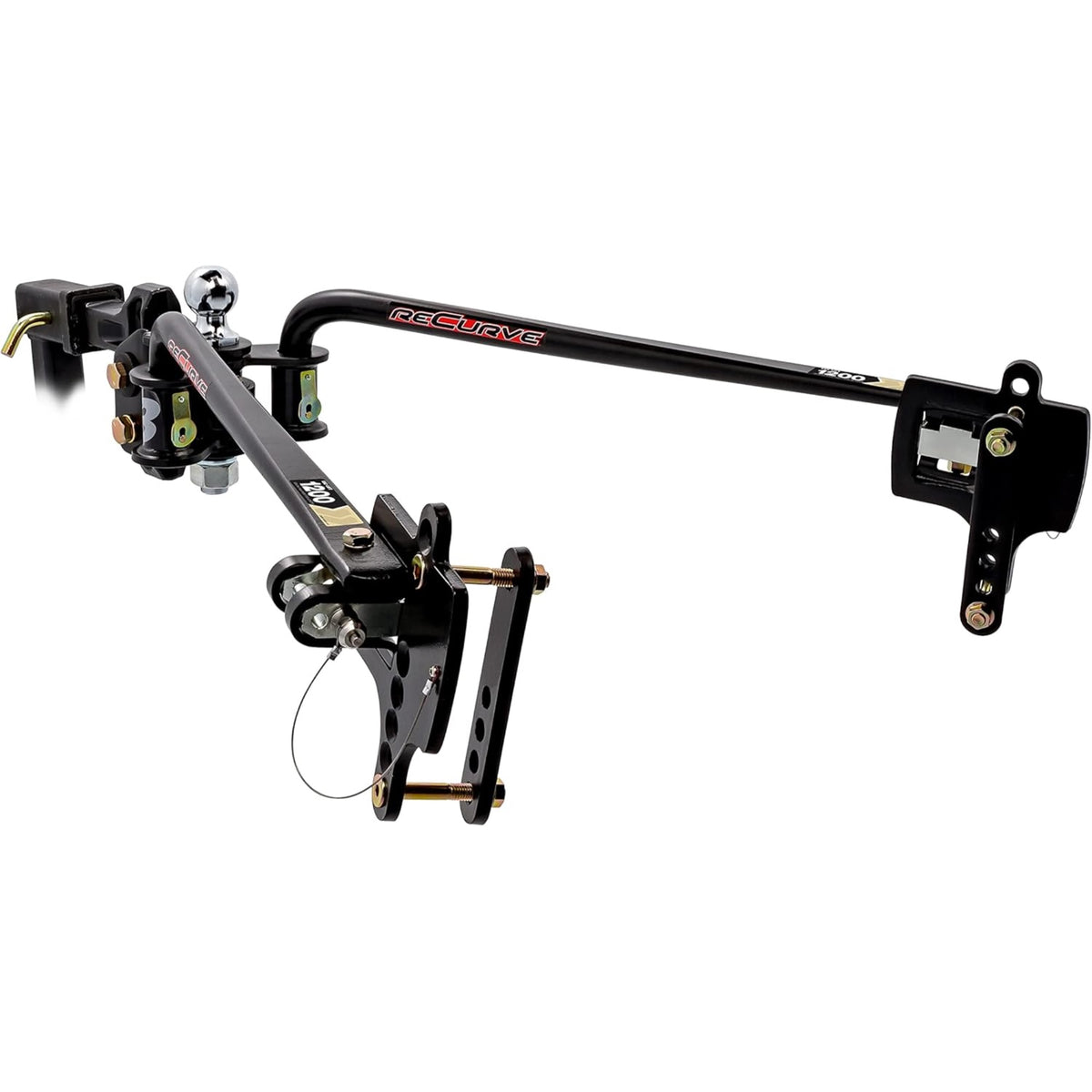 Camco Eaz-Lift Recurve R3 1,200Lb Weight Distribution Hitch | Features 1,400Lb Max Tongue Weight Rating, 2-5/16-Inch Ball Has A 15,000Lb Max Rating, And Adjustable Sway Control | (48753)