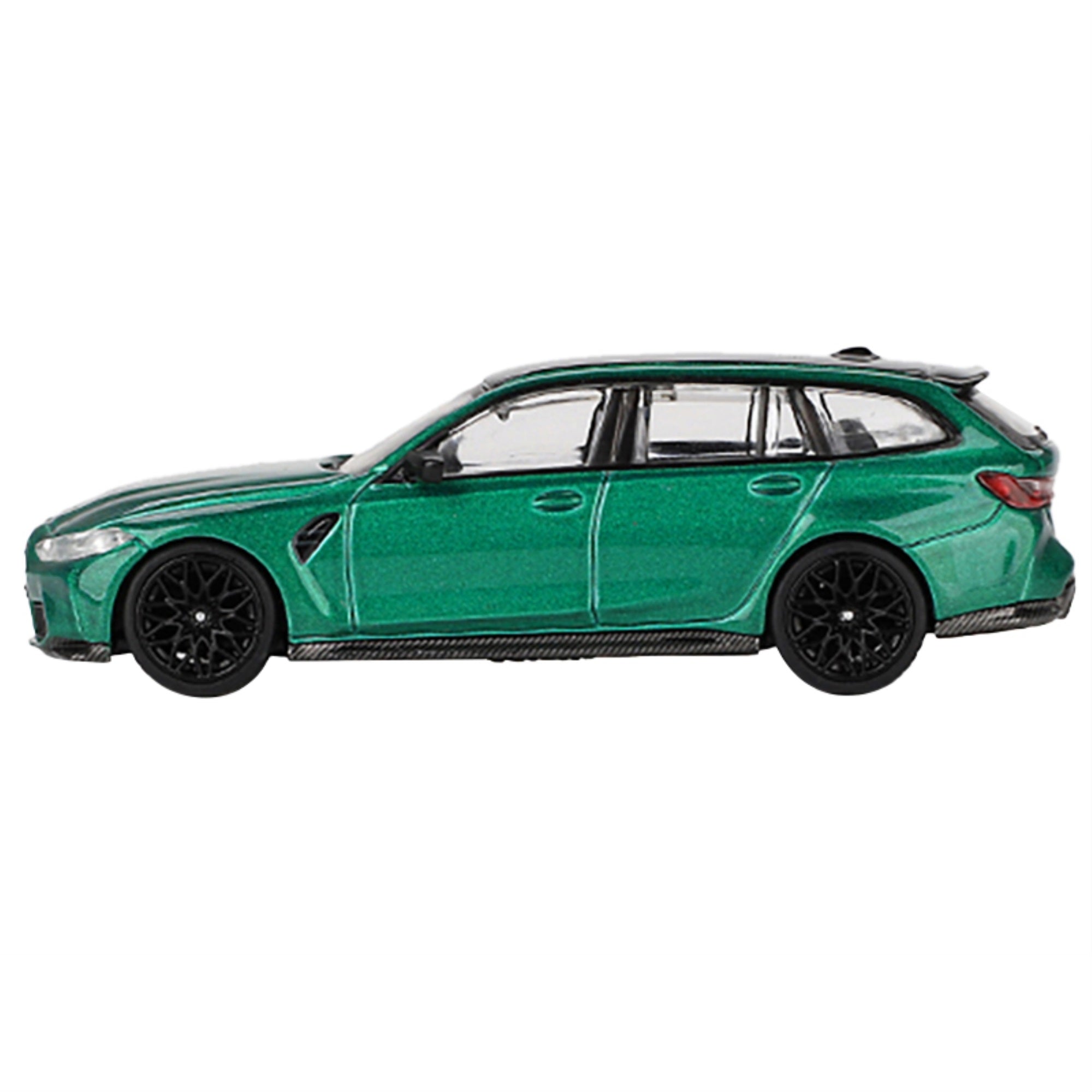 Bmw M3 Competition Touring Isle Of Man Green Metallic With Black Top Limited Edition To 3600 Pieces Worldwide 1/64 Diecast Model Car By Mini Gt