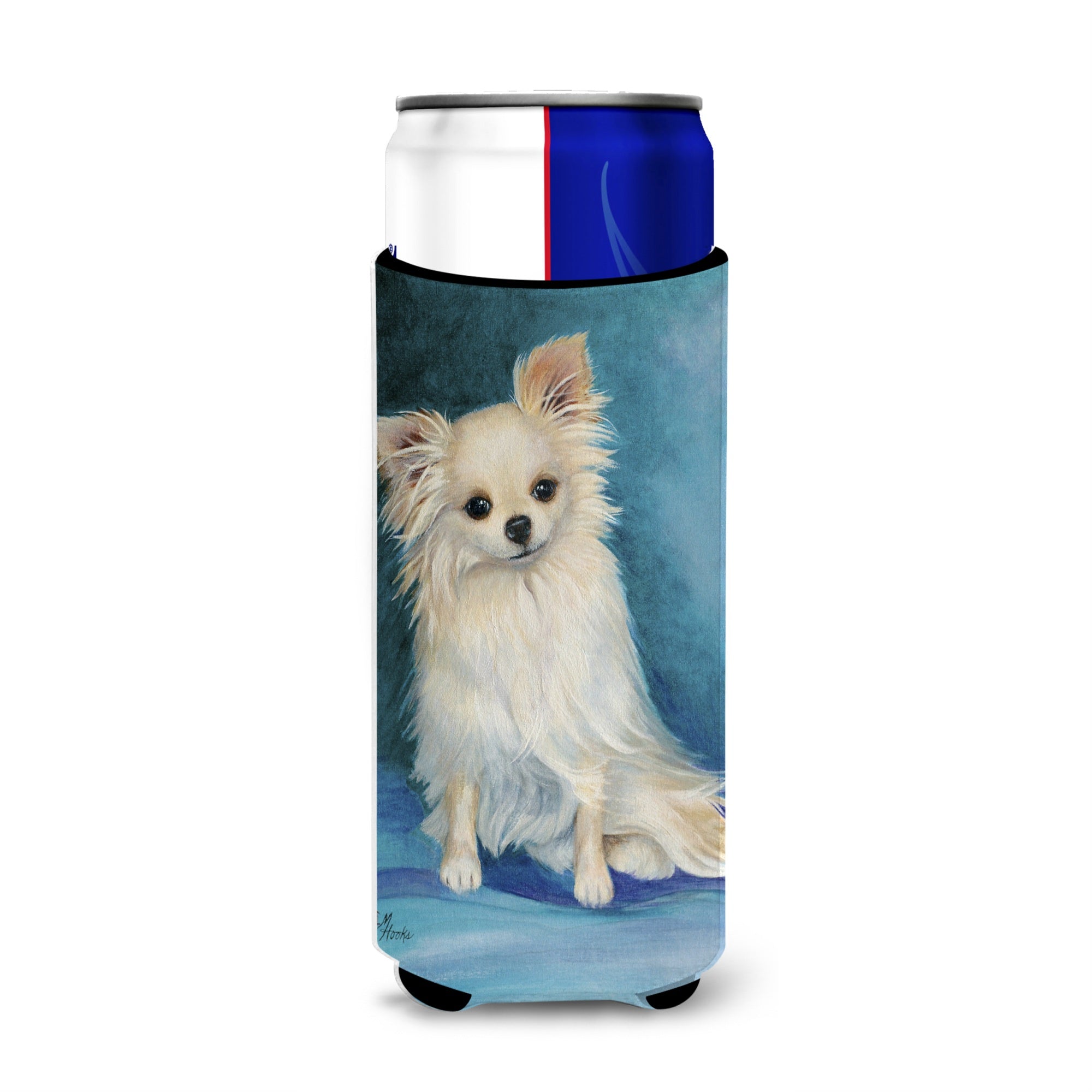 Jazz Chihuahua Long Hair  Ultra Beverage Insulators For Slim Cans Mh1040Muk