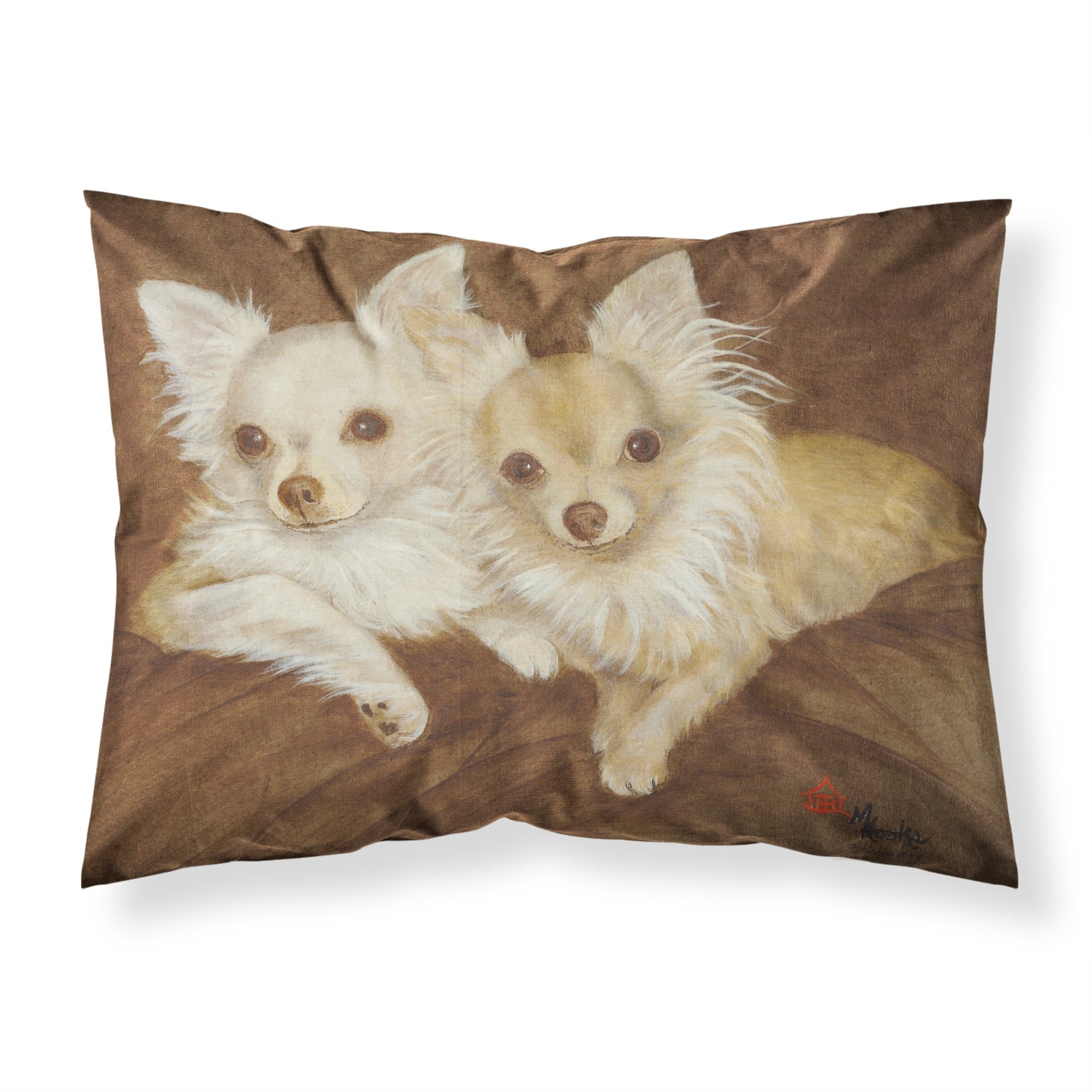 Caroline'S Treasures Mh1042Pillowcase Chihuahua For The Pair Fabric Standard Pillowcase, Large, Multicolor