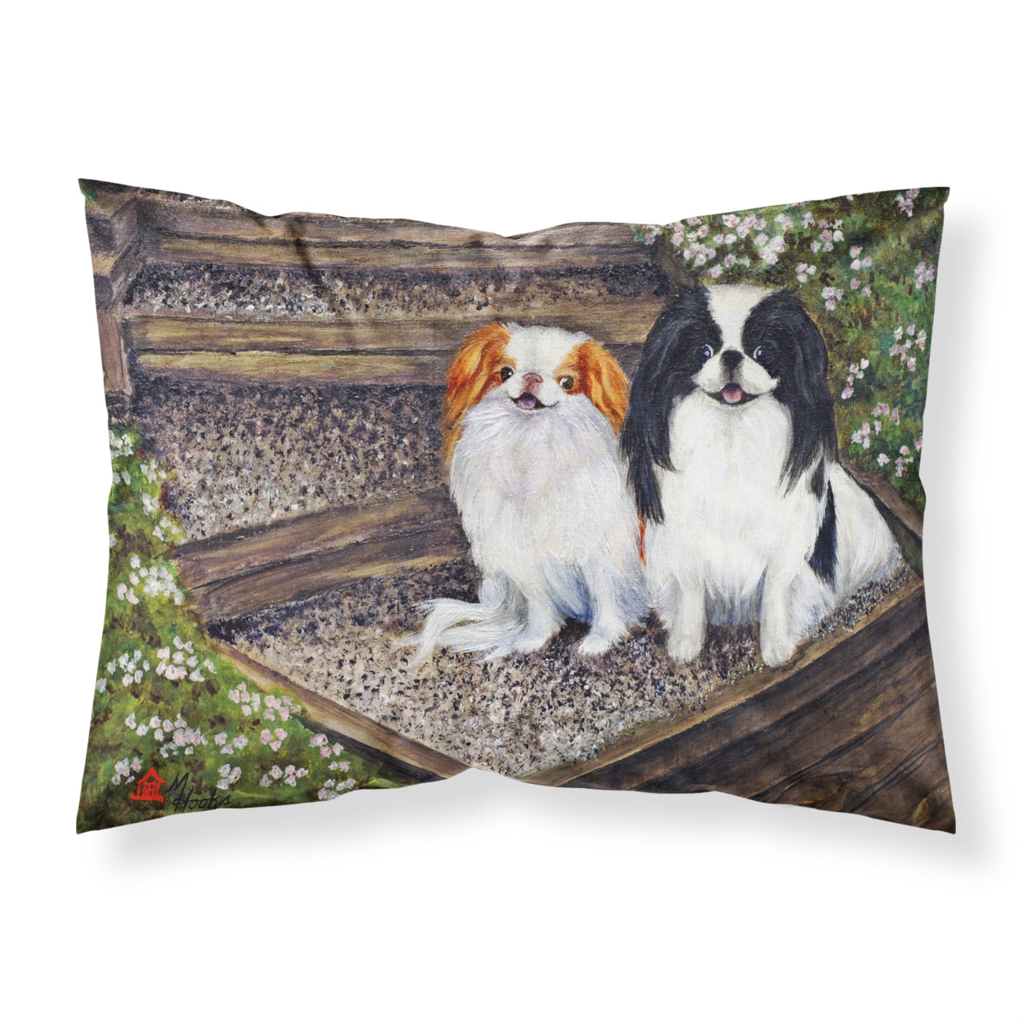 Caroline'S Treasures Mh1047Pillowcase Japanese Chin Daddy'S Girls Fabric Standard Pillowcase, Large, Multicolor