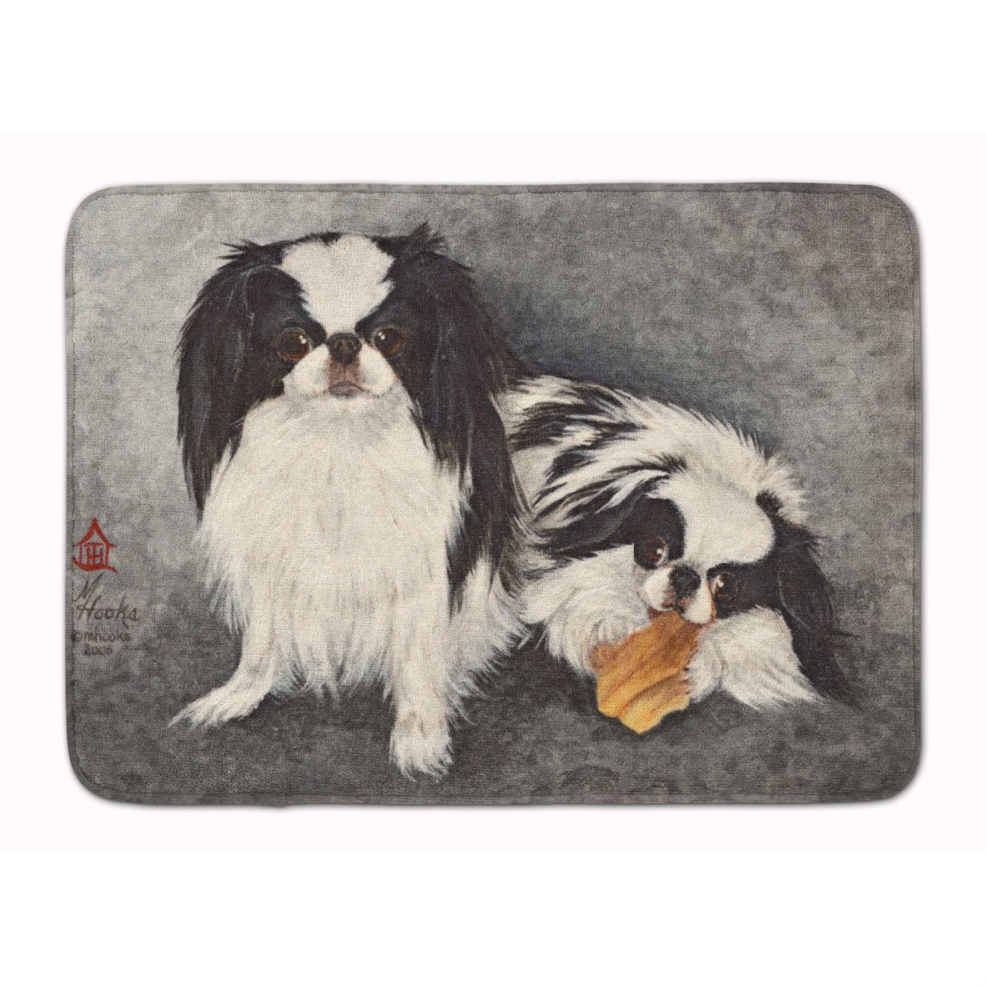 Caroline'S Treasures Japanese Chin Impress Floor Mat, 19 X 27, Multicolor