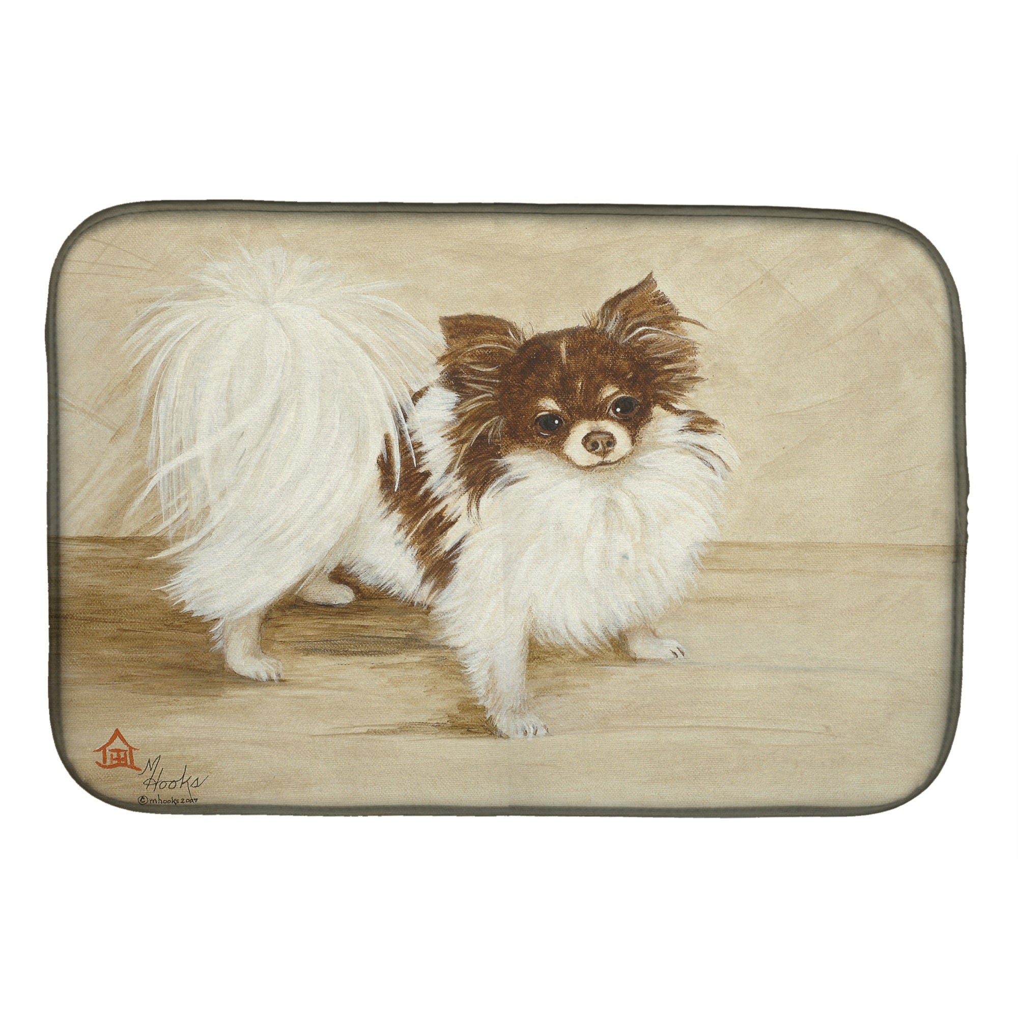 Caroline'S Treasures Mh1051Ddm Chihuahua Favorite Flavors Dish-Drying-Mats, 14X21, Multicolor