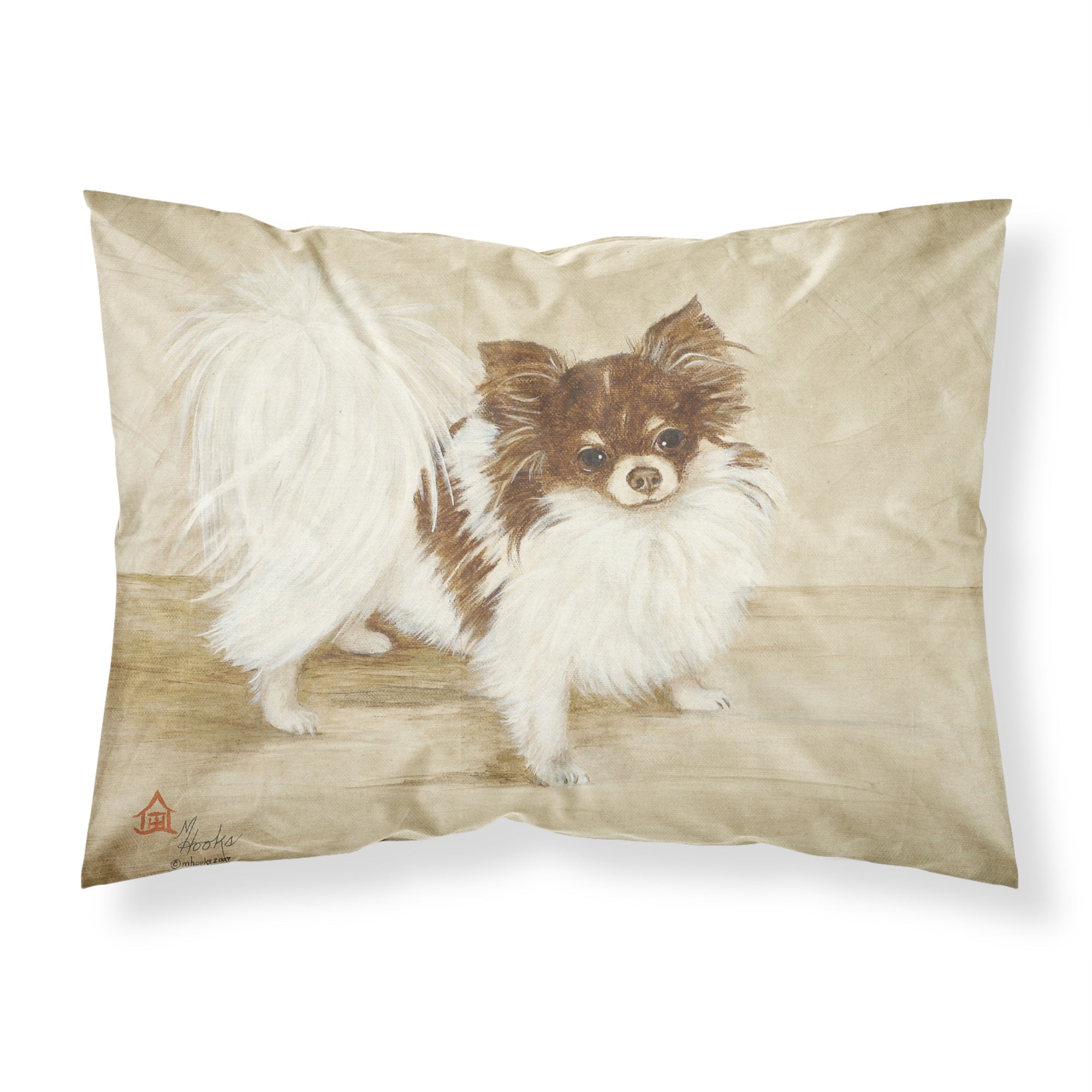 Caroline'S Treasures Mh1051Pillowcase Chihuahua Favorite Flavors Fabric Standard Pillowcase, Large, Multicolor