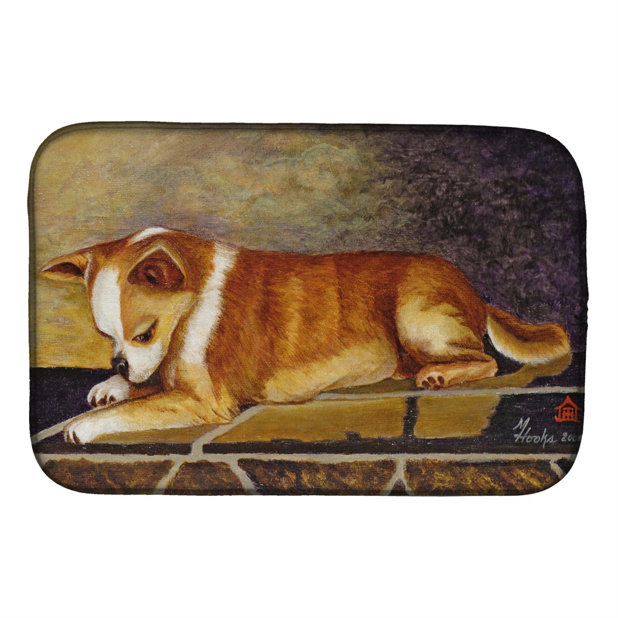 Caroline'S Treasures Mh1052Ddm Chihuahua I See Dish-Drying-Mats, 14X21, Multicolor