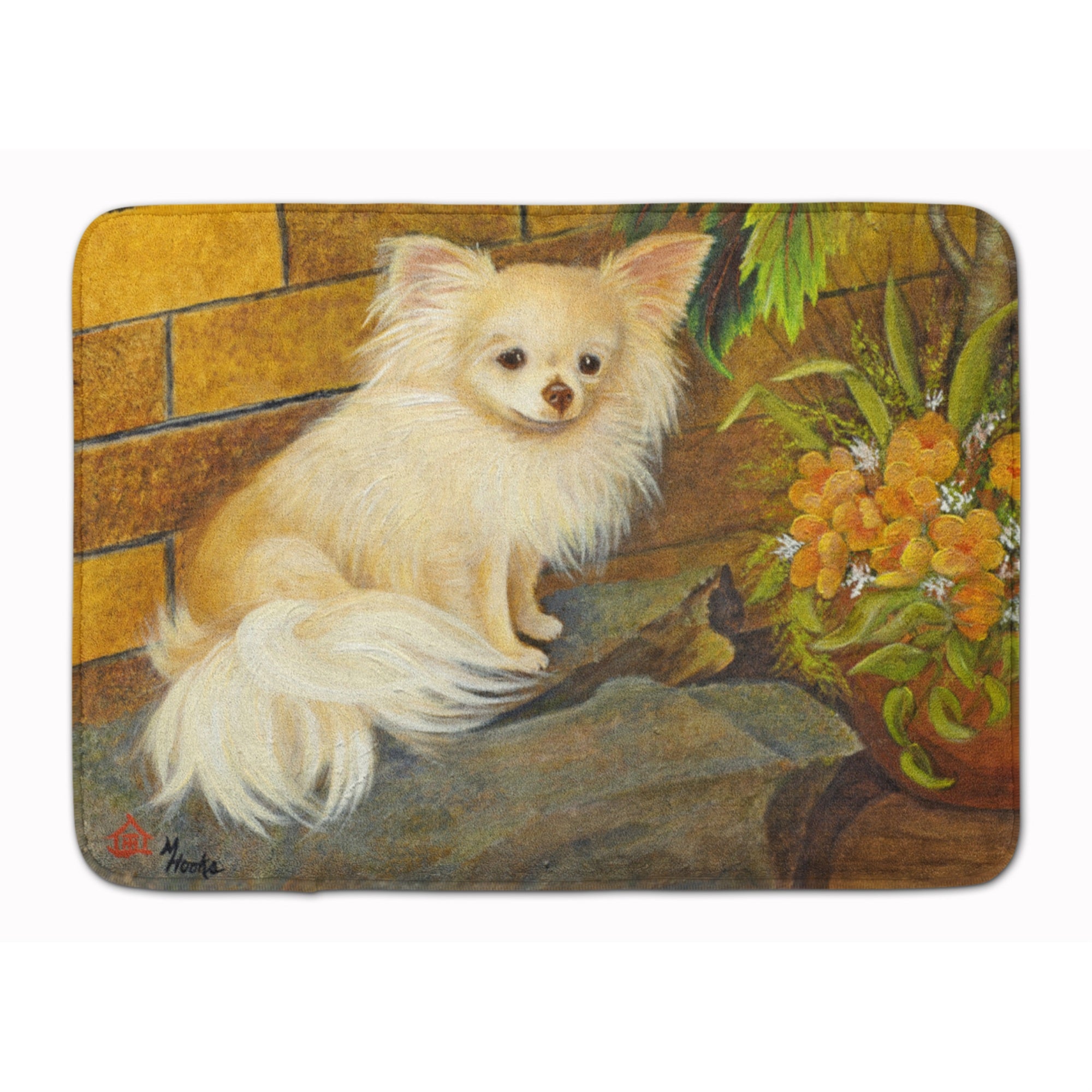 Caroline'S Treasures Chihuahua Just Basking Floor Mat, 19 X 27, Multicolor
