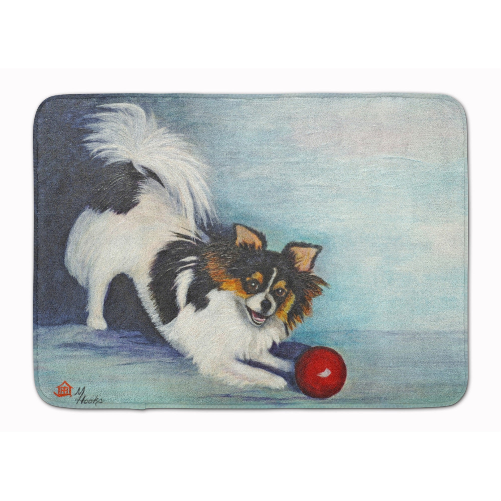 Caroline'S Treasures Papillon Play Ball Floor Mat, 19 X 27, Multicolor