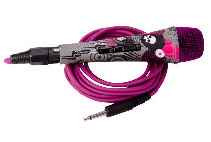 Pinky Graffiti Style Unidirectional Dynamic Microphone W/Xlr Jack Cable & Karaoke Software