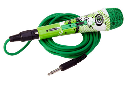 Green Planet Style Unidirectional Dynamic Microphone W/Xlr Jack Cable & Karaoke Software