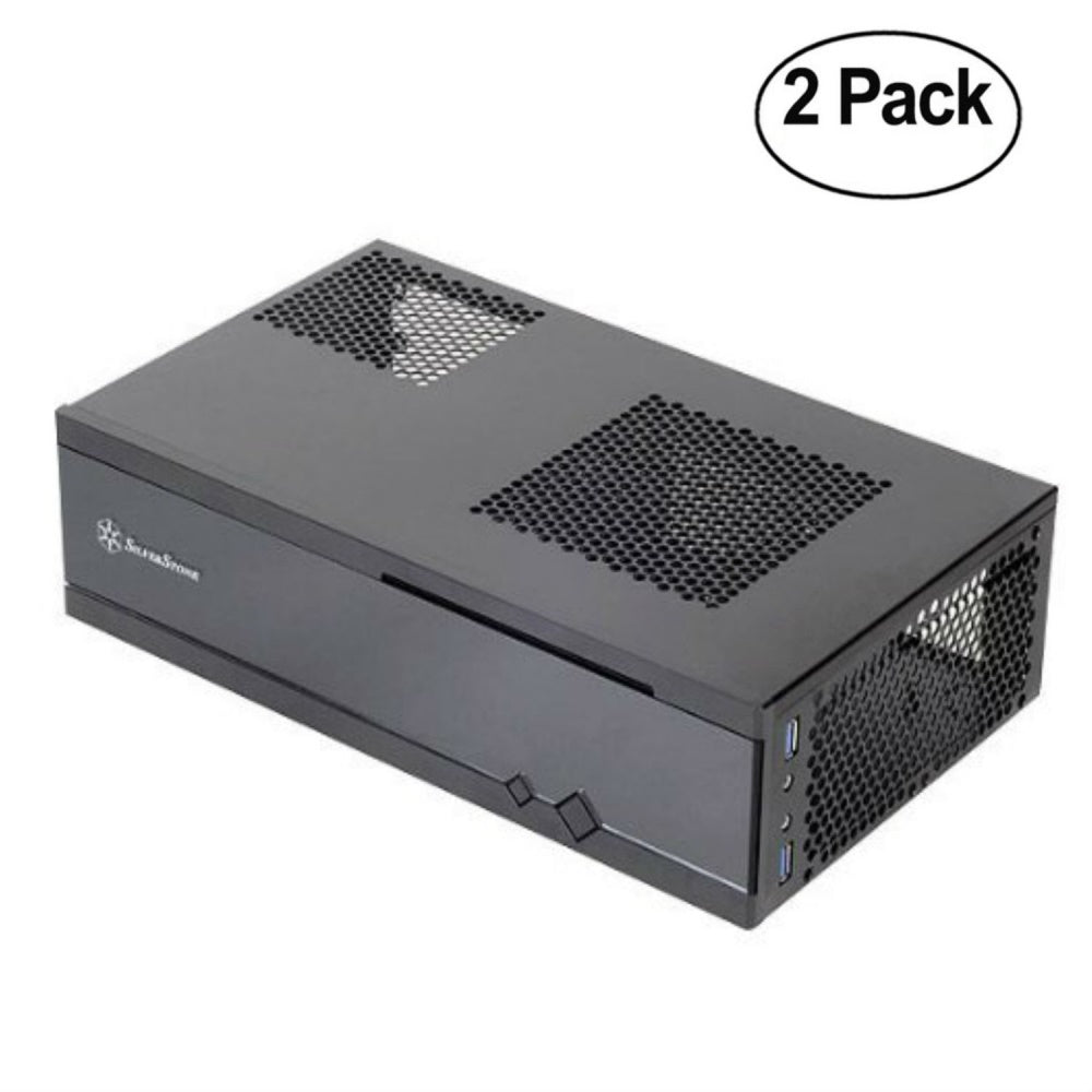 Silverstone 0.8Mm Steel Body Tek Acrylic Front Panel For Mini-Itx Media Center/Htpc Case Cases Ml05B - Pack Of 2