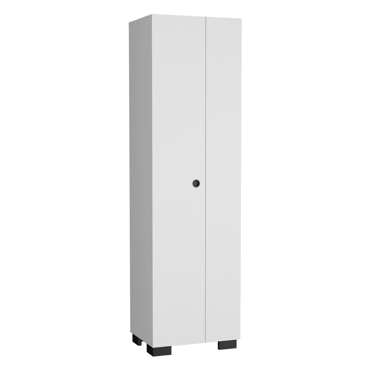 Lake Broom Cabinet-Utility Room-White