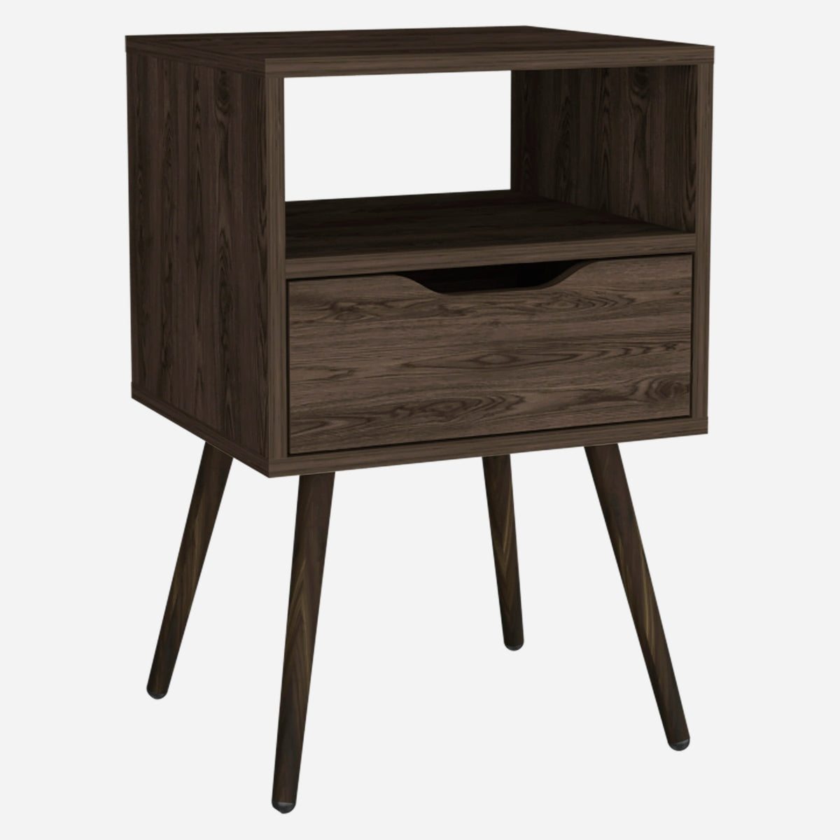 Otom Nightstand  -Bedroom -Dark Walnut