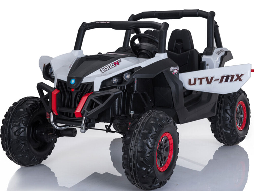 Mini Moto Utv 4X4 12V White (2.4Ghz Rc)