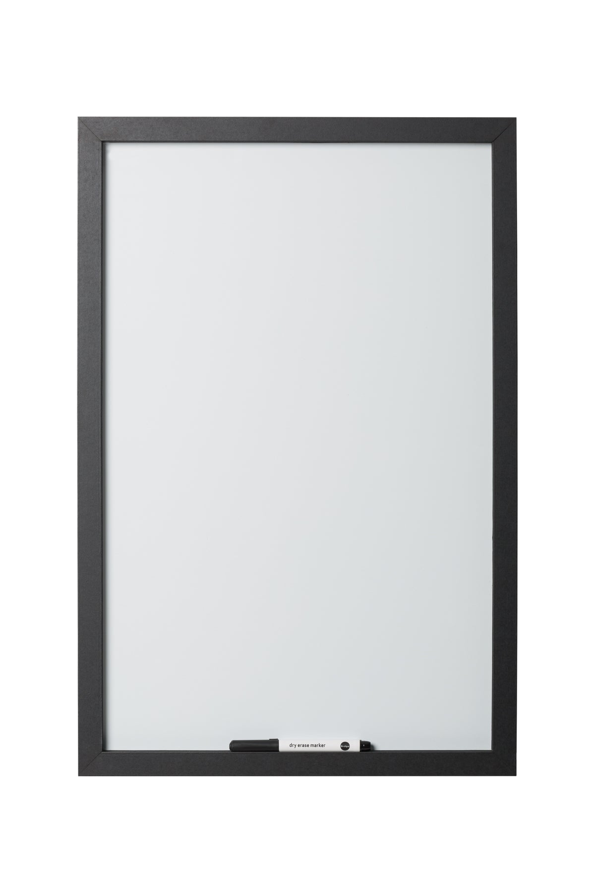 Magnetic Dry-Erase Board, Black Mdf Frame, 18 X 24