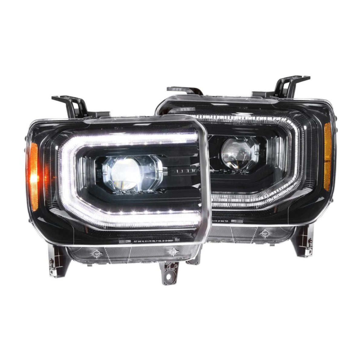 Morimoto Xb Led Headlight Housing Upgrade, Fits 2014-2018 Gmc Sierra, Plug And Play Replacement, Dot Approved Led Assembly With Switchback Sequential Turn Signals Pair Of Headlights (Lf544)