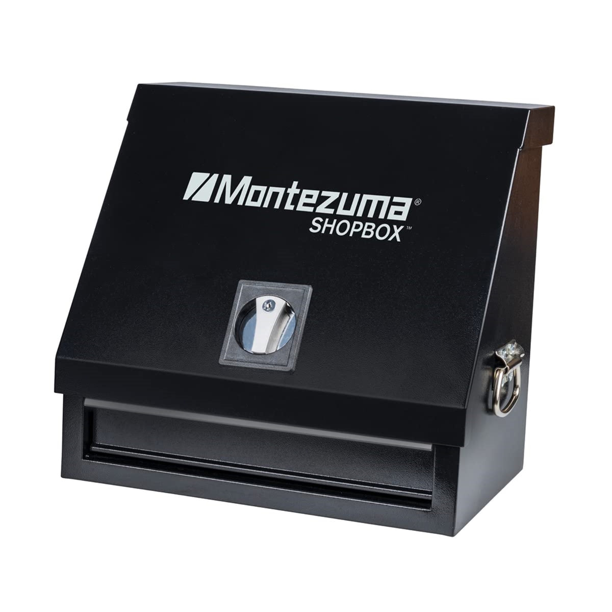 Montezuma Steel 18' X 12' Triangle Shopbox, Black
