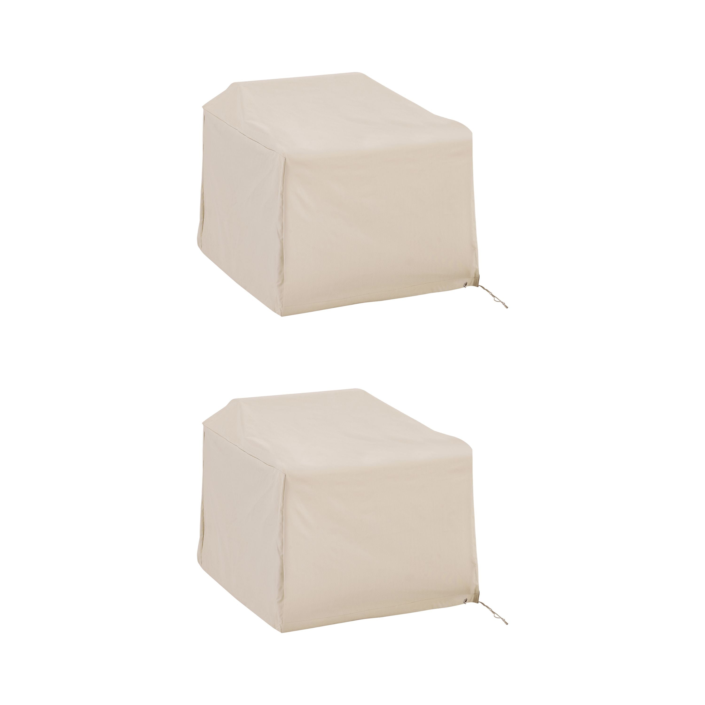 Outdoor Chair Protective Covers - Set Of 2 | Durable Reinforced Vinyl | Weatherproof | Custom-Fitted For Wicker Chairs'