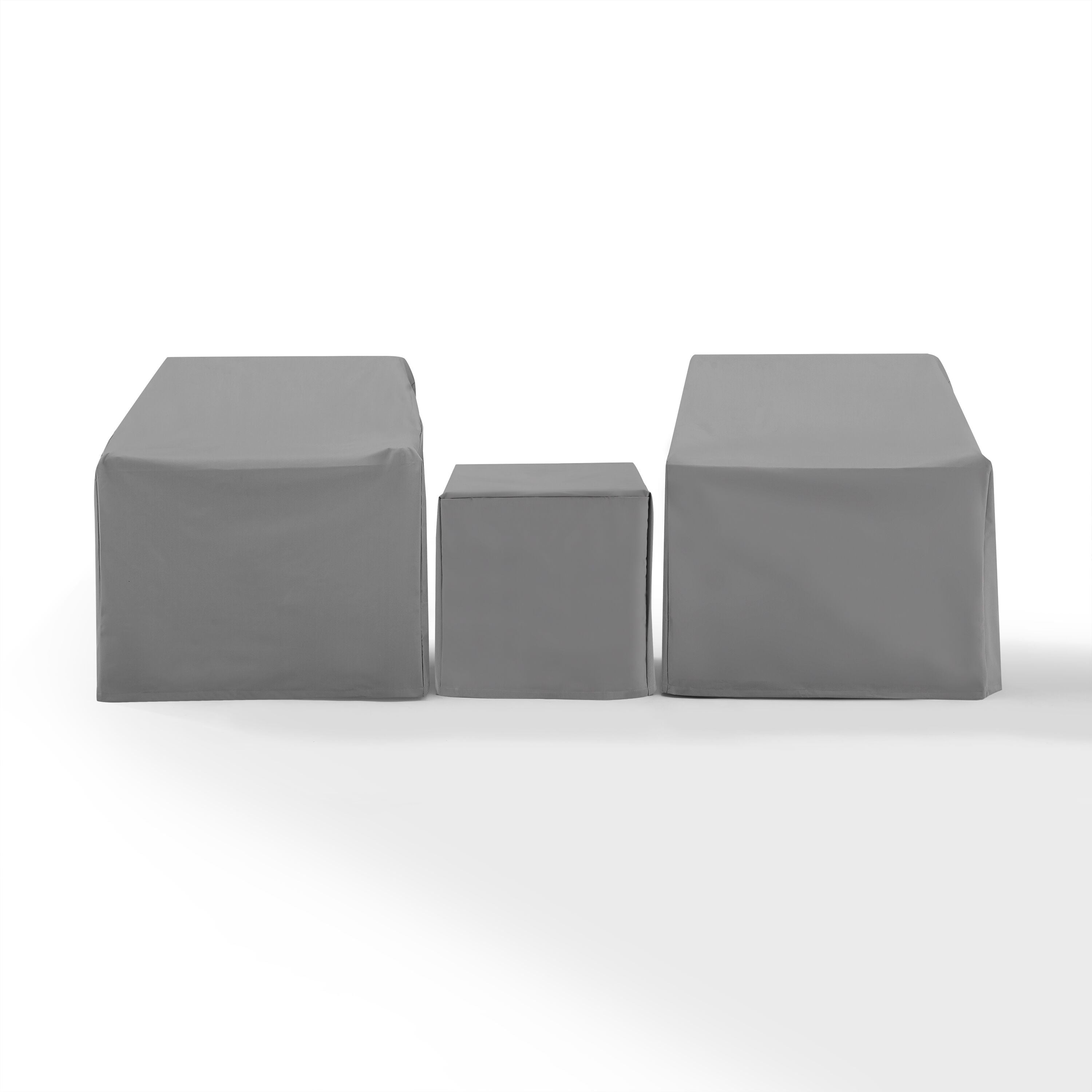 Outdoor Chat Set Protective Cover Set - Durable Reinforced Vinyl, Snow, Dirt, Rain Protection - Fits Wicker Arm Chairs & Side Tables'