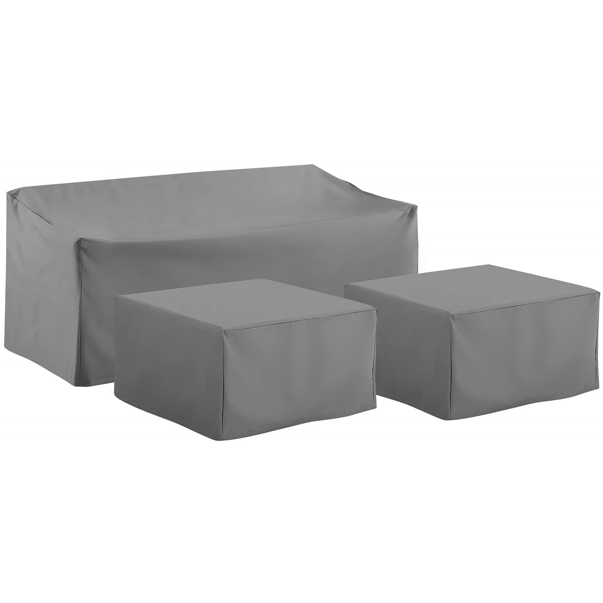 Casafoyer Furniture Patio Furniture Covers, Waterproof 3-Piece Cover Set For Outdoor Sectional Sofa Sets, Gray