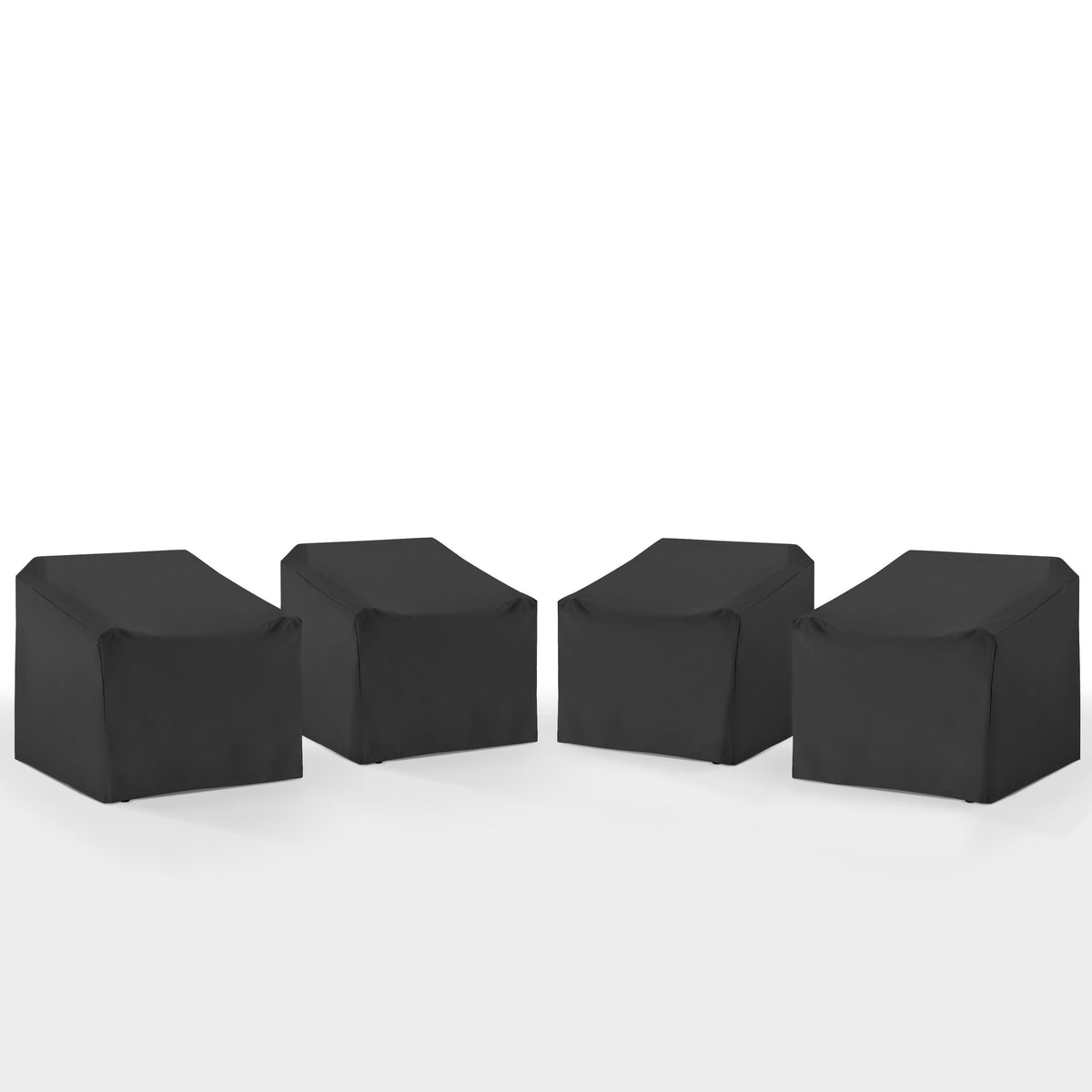 4Pc Outdoor Chair Furniture Cover Set Black - 4 Chairs