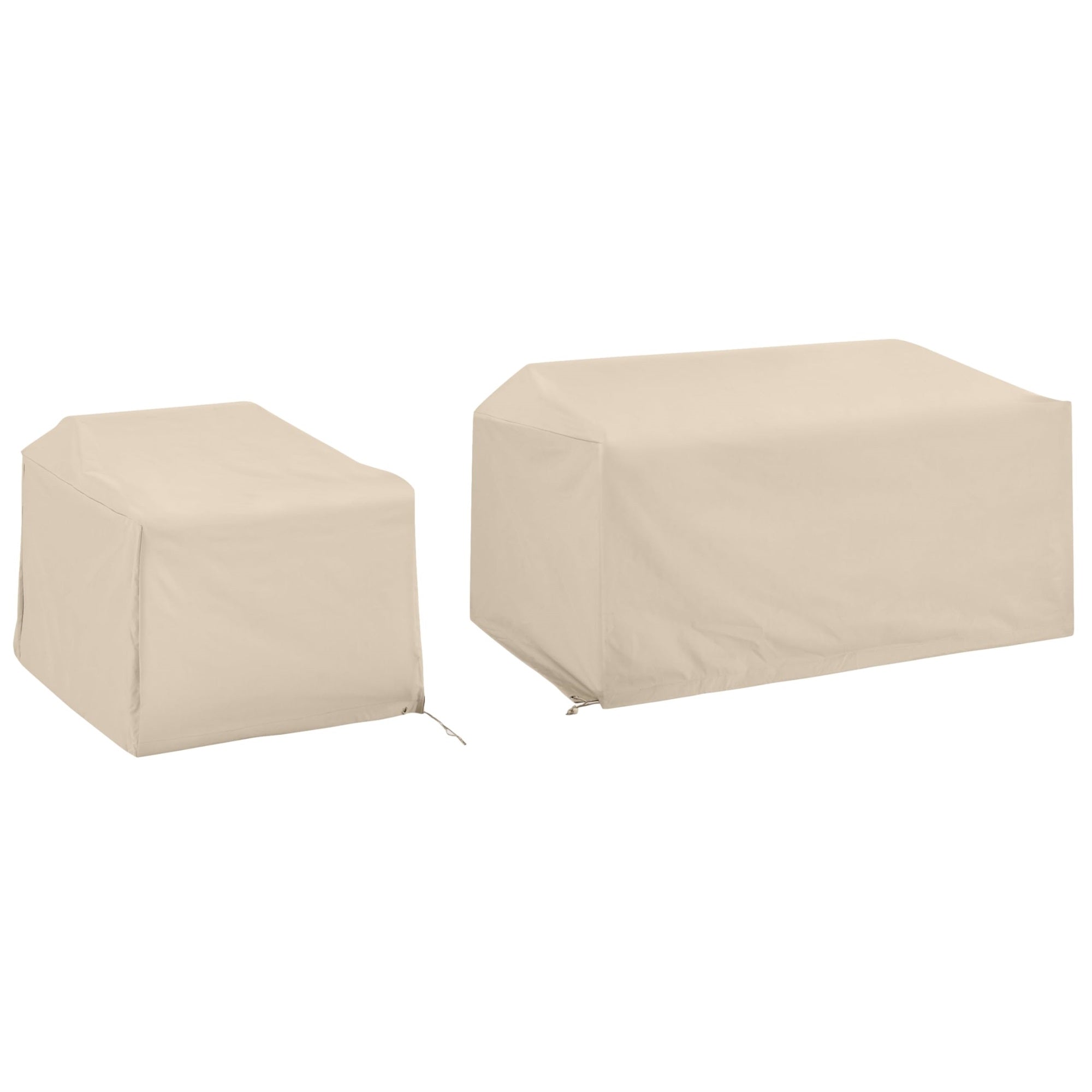 Casafoyer Furniture Patio Furniture Covers, Waterproof 2-Piece Cover Set For Outdoor Chair And Loveseat, Tan
