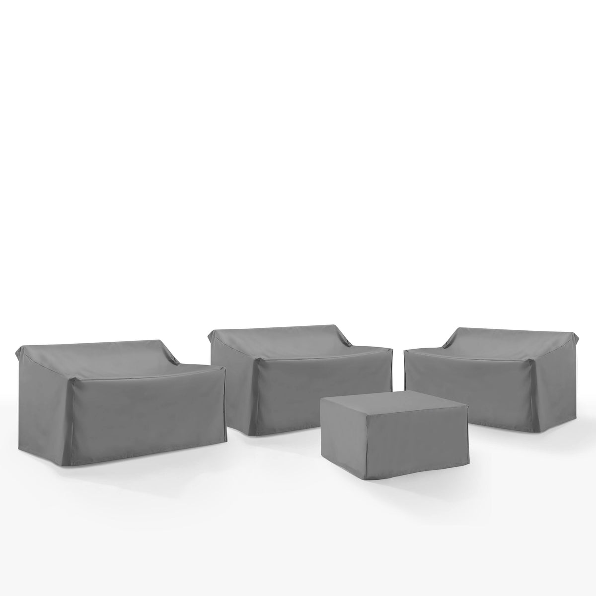 Universal Protective Outdoor Furniture Covers - Set Of 4 | Durable Reinforced Vinyl | All-Weather Protection | Fits Wicker Sofas, Patio Chairs, End Tables'