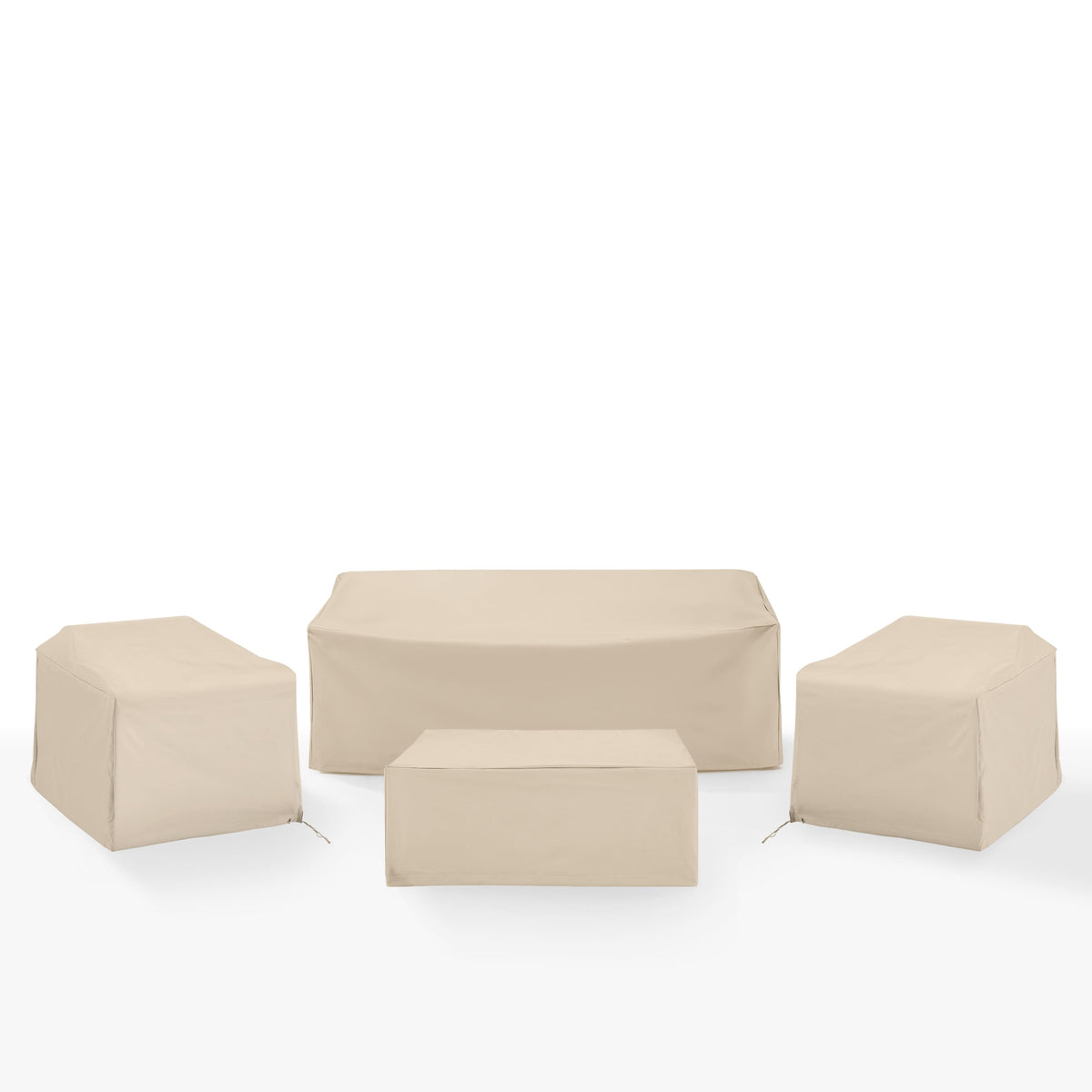 Universal Protective Outdoor Furniture Covers - Set Of 4 | Durable Reinforced Vinyl | Weatherproof | Drawstrings | Fits Various Outdoor Patio Furniture'