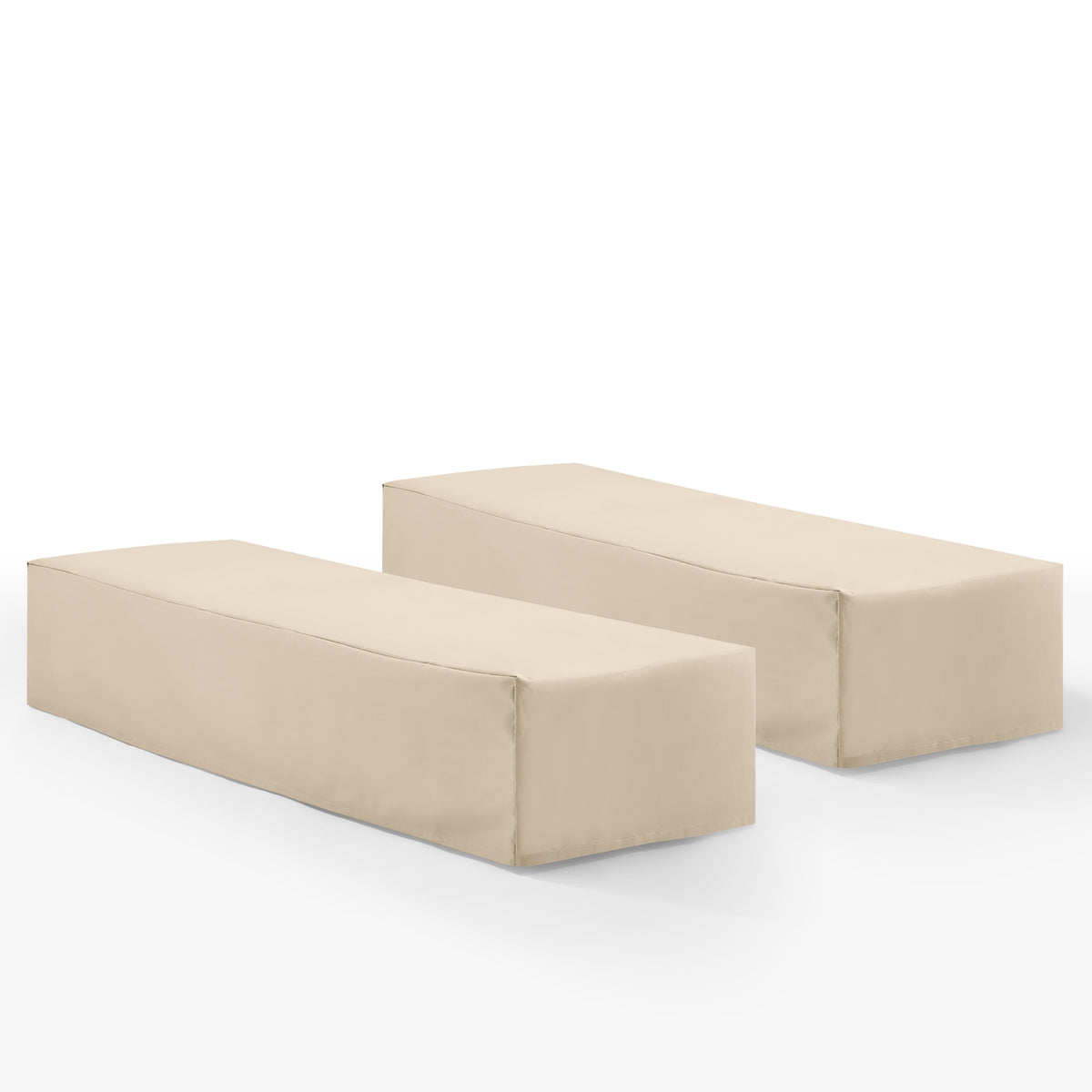 Universal 2Pc Outdoor Chaise Lounge Furniture Cover Set - Durable Reinforced Vinyl, All-Weather Protection, Perfect Fit'