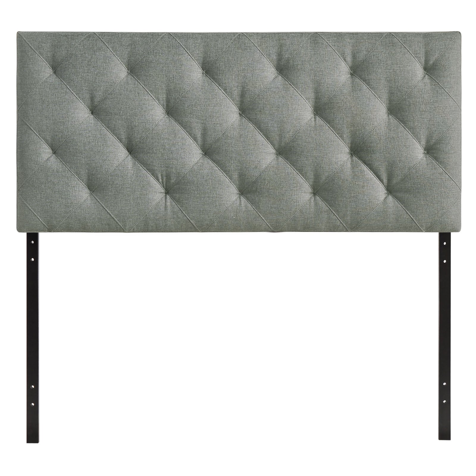Theodore Queen Upholstered Fabric Headboard - Gray