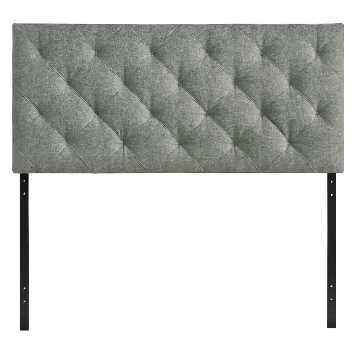 Theodore Queen Upholstered Fabric Headboard - Gray