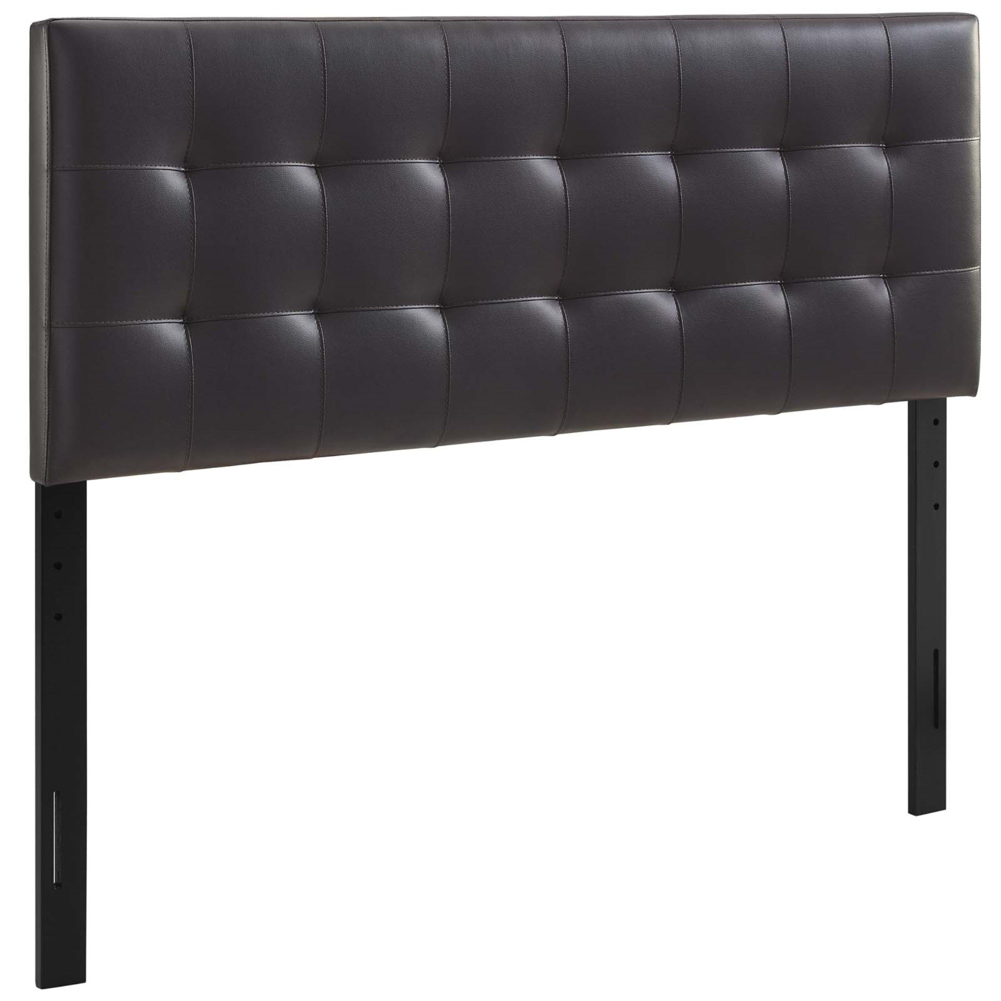 Ergode Lily Queen Upholstered Faux Leather Tufted Headboard - Elegant And Durable Bedroom Upgrade