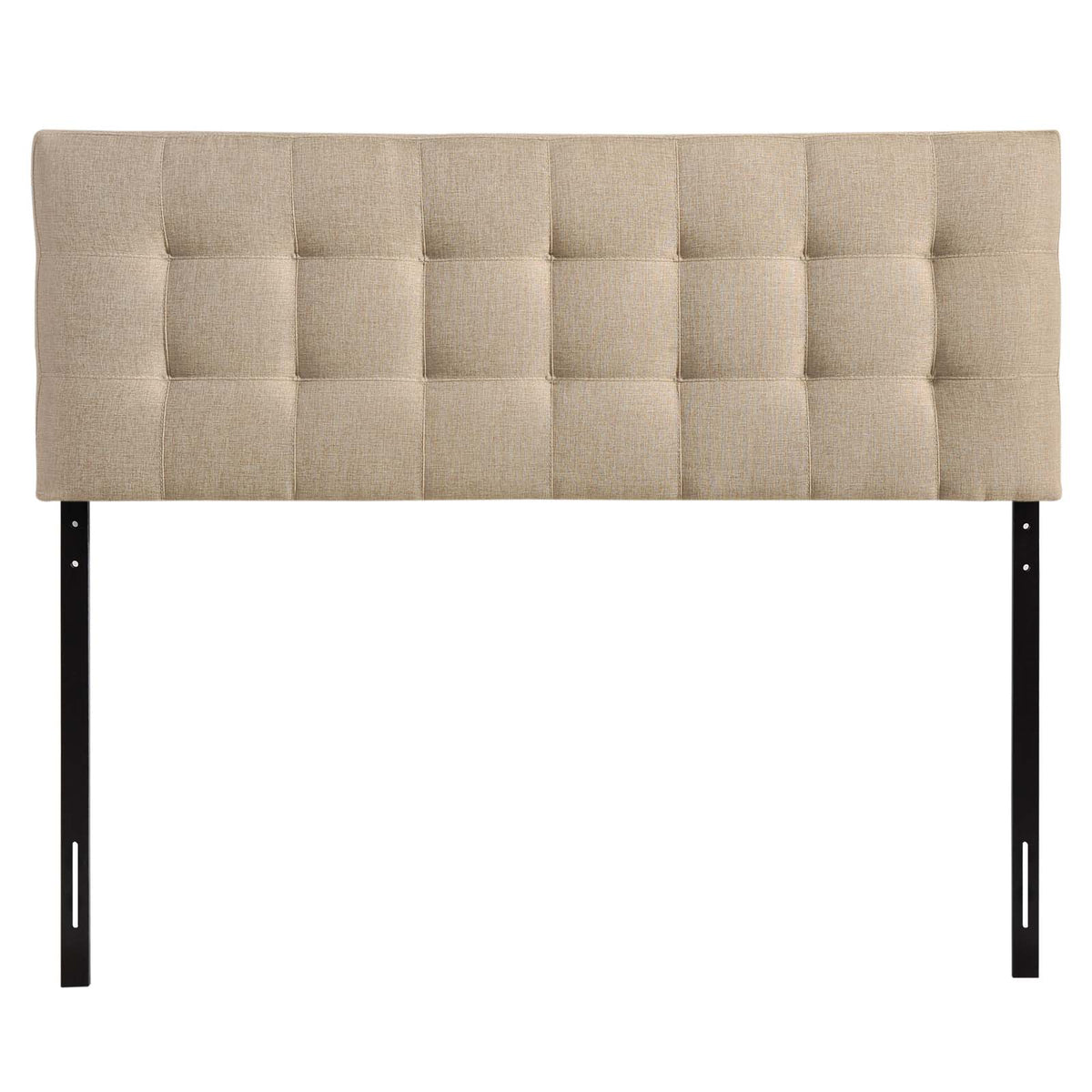 Lily King Upholstered Fabric Headboard - Beige