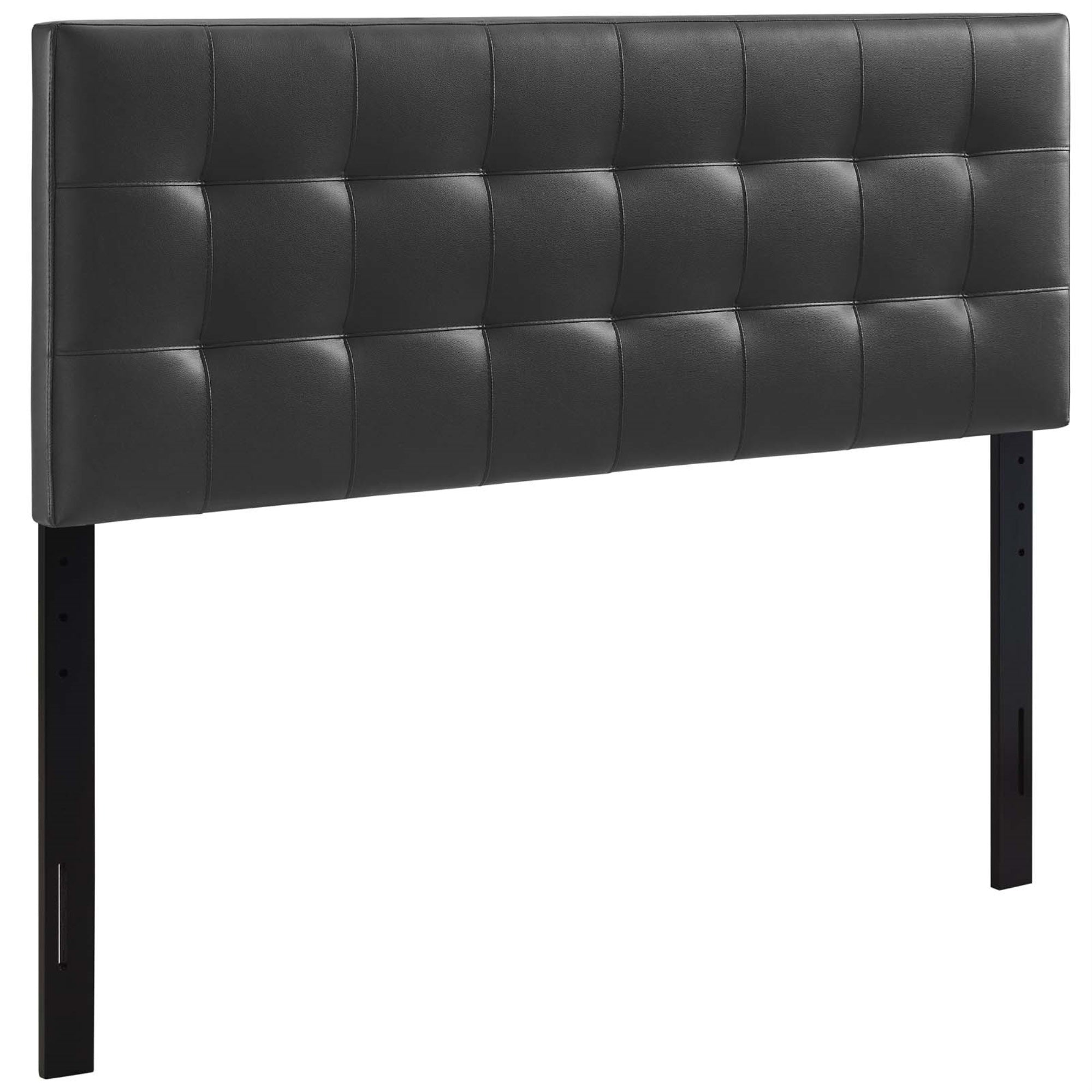 Ergode Lily King Upholstered Faux Leather Tufted Headboard - Sophisticated And Durable, Ideal For Contemporary Bedrooms.