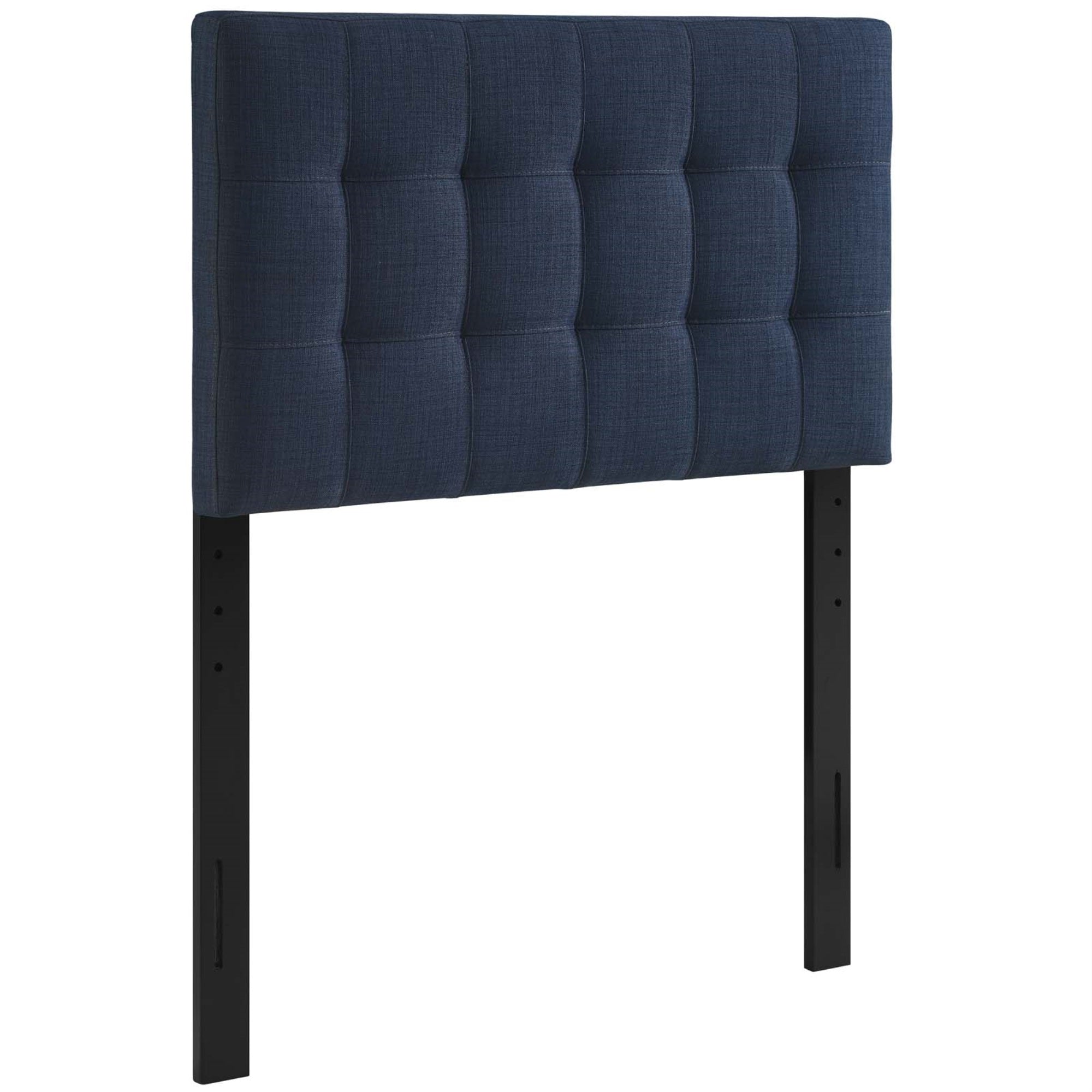 Ergode Lily Twin Upholstered Linen Fabric Tufted Headboard - Elegant & Durable - Lightweight & Sturdy - Ideal For Dorms, Kids Or Guest Bedrooms - Navy