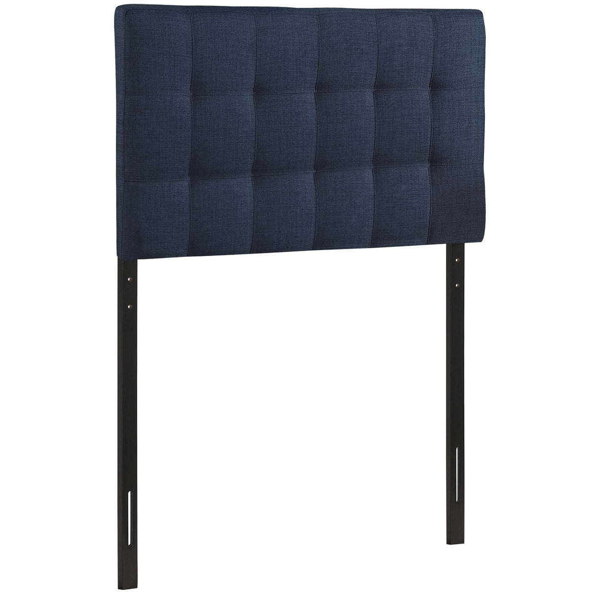 Lily Twin Upholstered Fabric Headboard - Navy