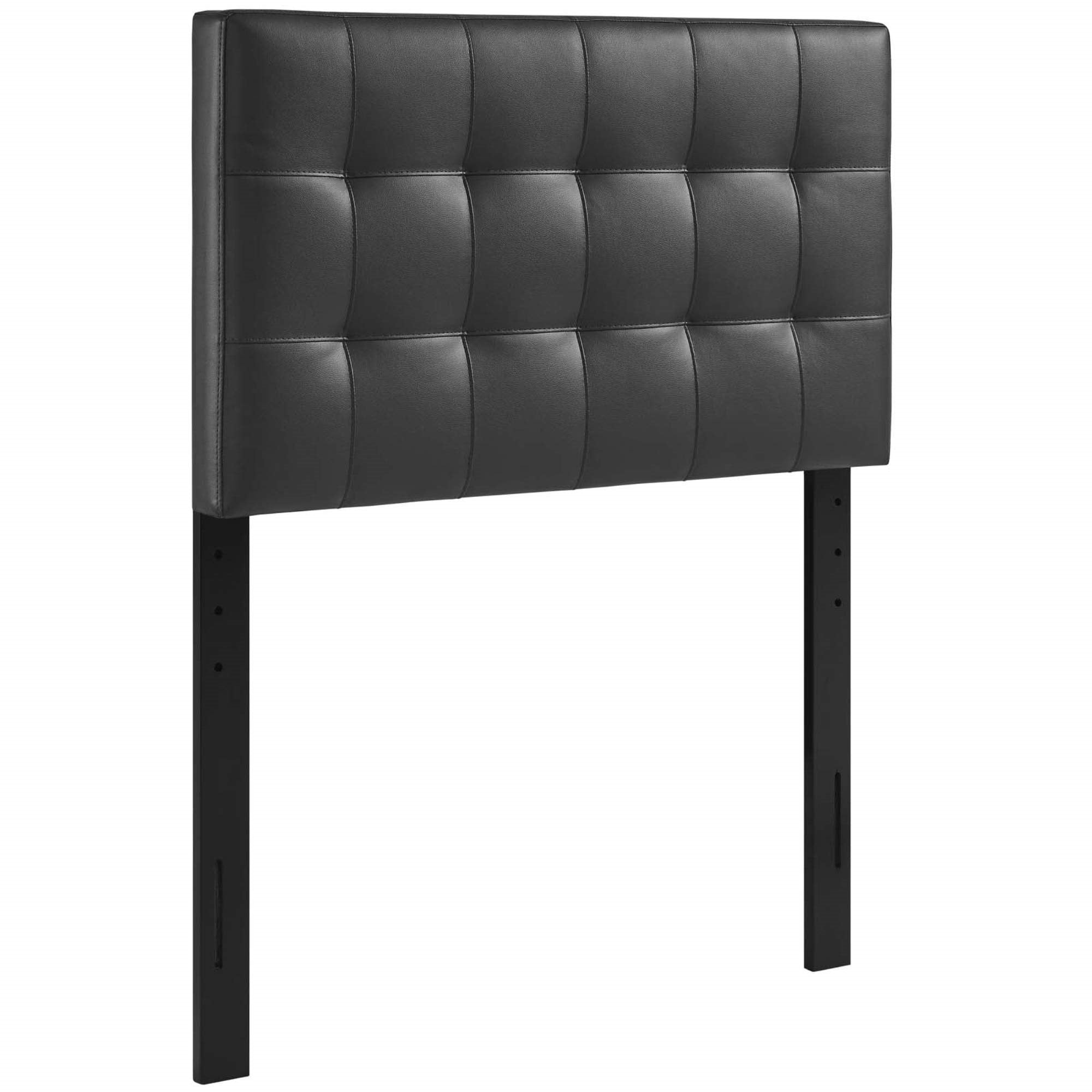 Yardlio Lily Twin Upholstered Faux Leather Tufted Headboard - Sophisticated Bedroom Upgrade