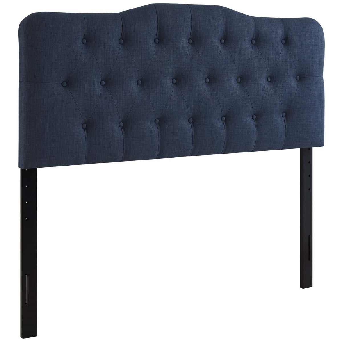Ergode Annabel Button Tufted Linen Fabric Upholstered Queen Headboard ...