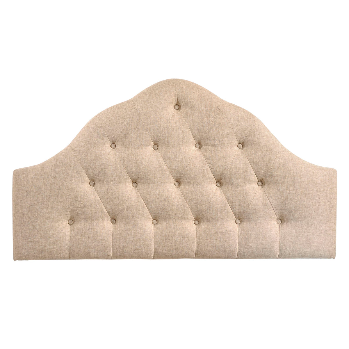 Sovereign Queen Upholstered Fabric Headboard - Beige