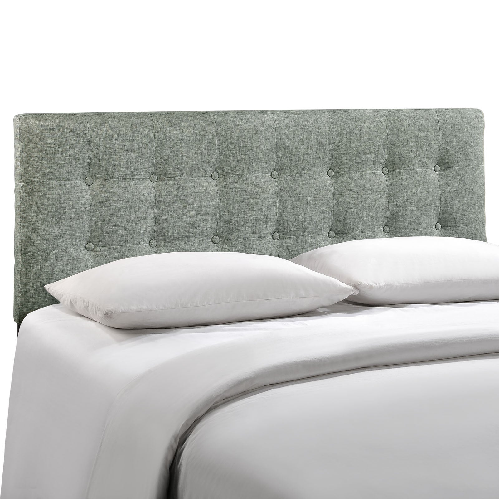 Emily Full Upholstered Fabric Headboard - Gray