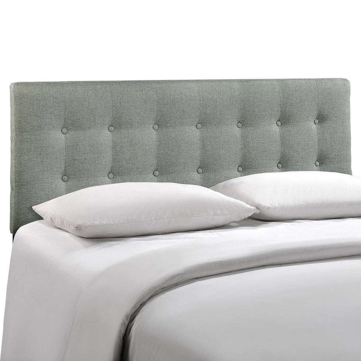 Emily Full Upholstered Fabric Headboard - Gray